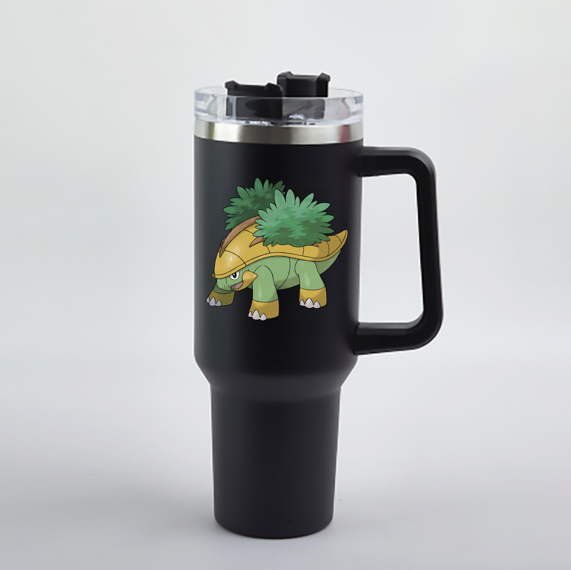 （画像用） ポケットモンスター Pokémon 1200mL車用タンブラー - クリスタルステッカー（プラスチックストロー付き）