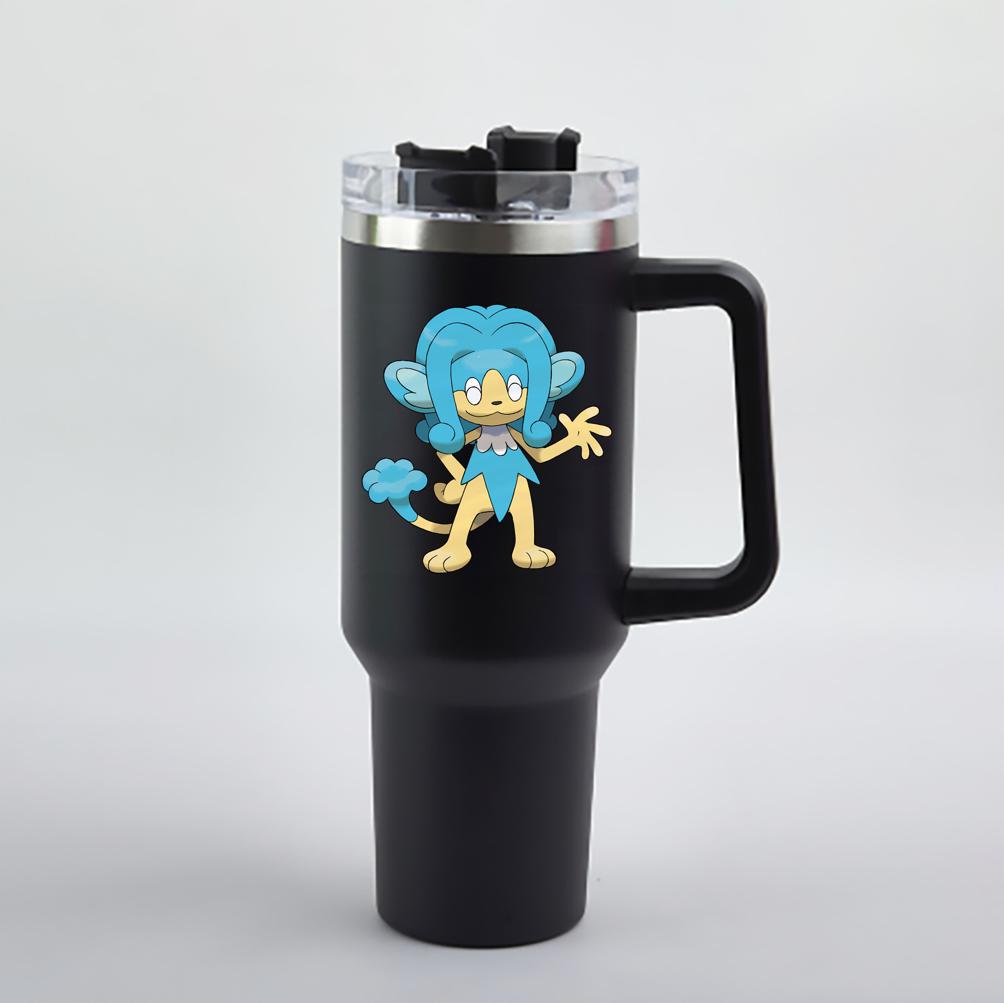 （画像用） ポケットモンスター Pokémon 1200mL車用タンブラー - クリスタルステッカー（プラスチックストロー付き）
