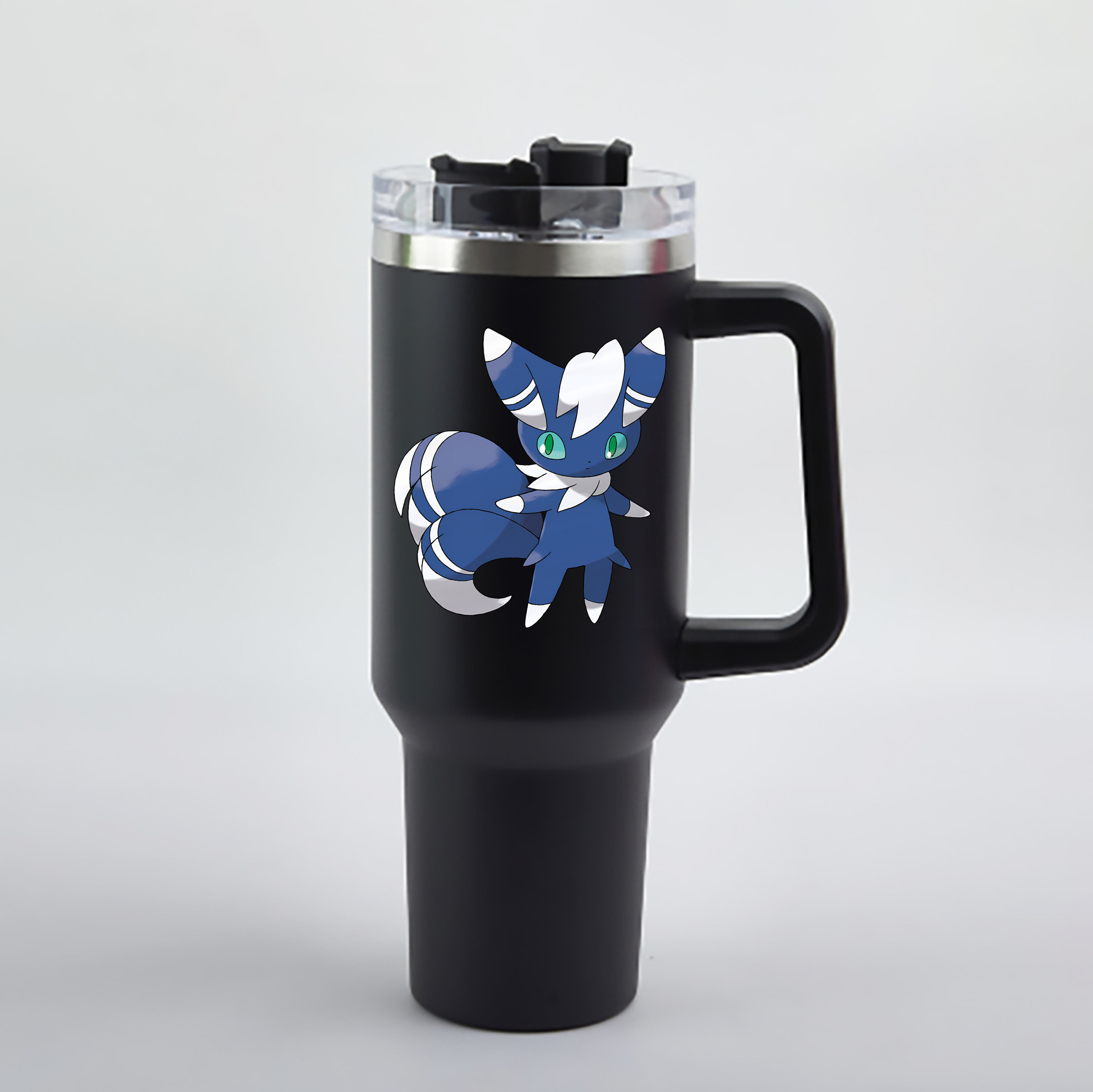 （画像用） ポケットモンスター Pokémon 1200mL車用タンブラー - クリスタルステッカー（プラスチックストロー付き）