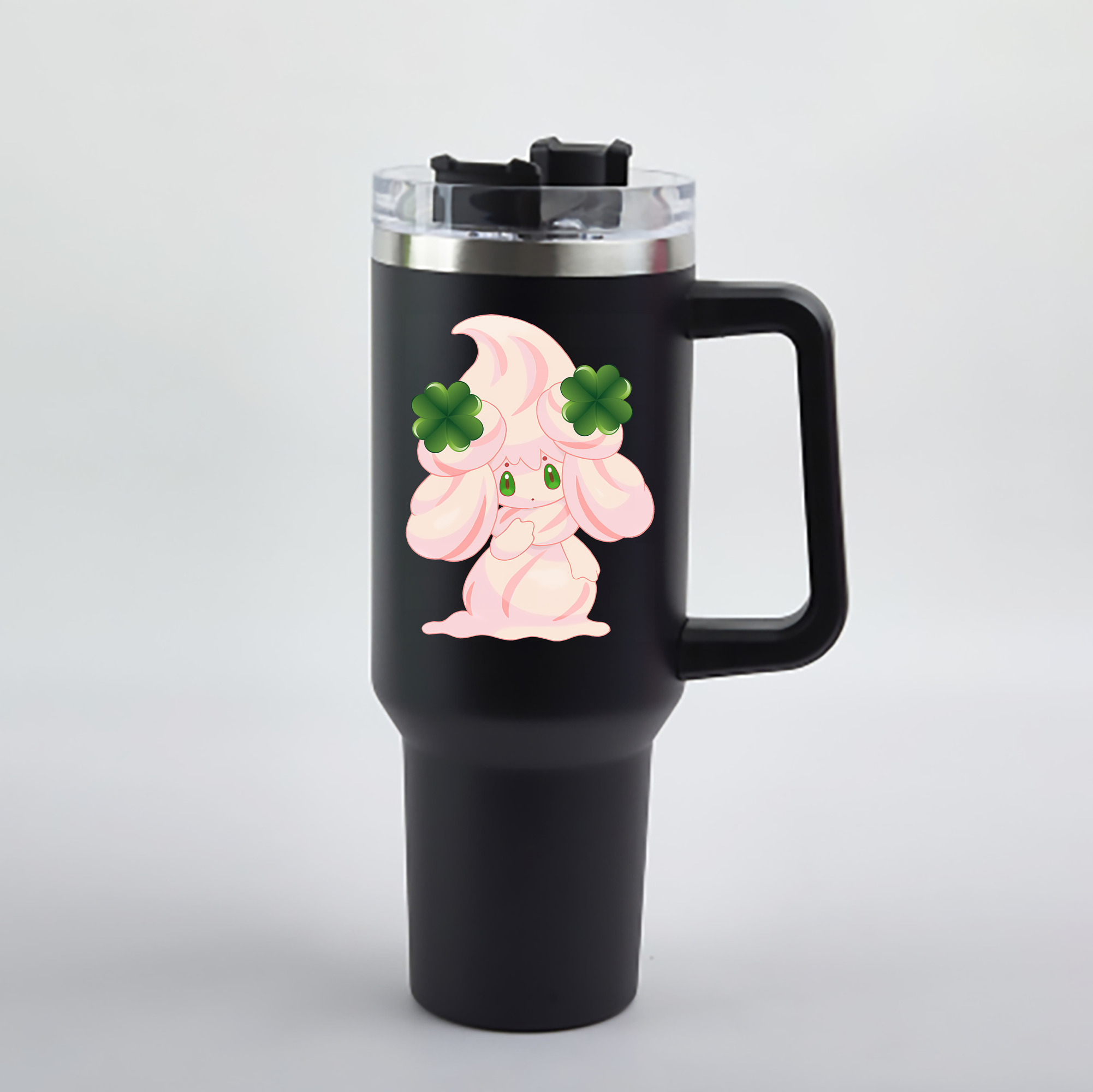 （画像用） ポケットモンスター Pokémon 1200mL車用タンブラー - クリスタルステッカー（プラスチックストロー付き）