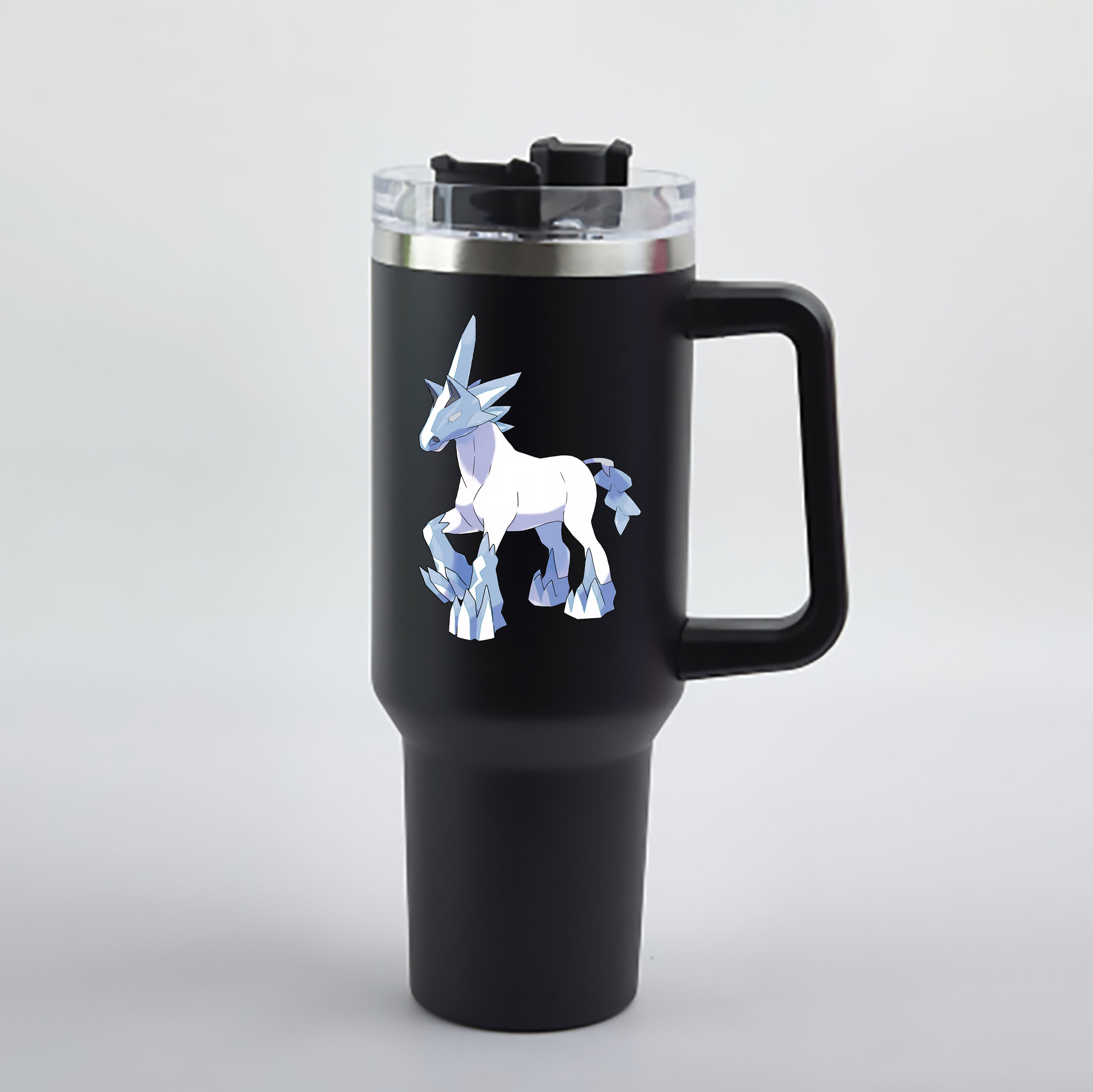 （画像用） ポケットモンスター Pokémon 1200mL車用タンブラー - クリスタルステッカー（プラスチックストロー付き）