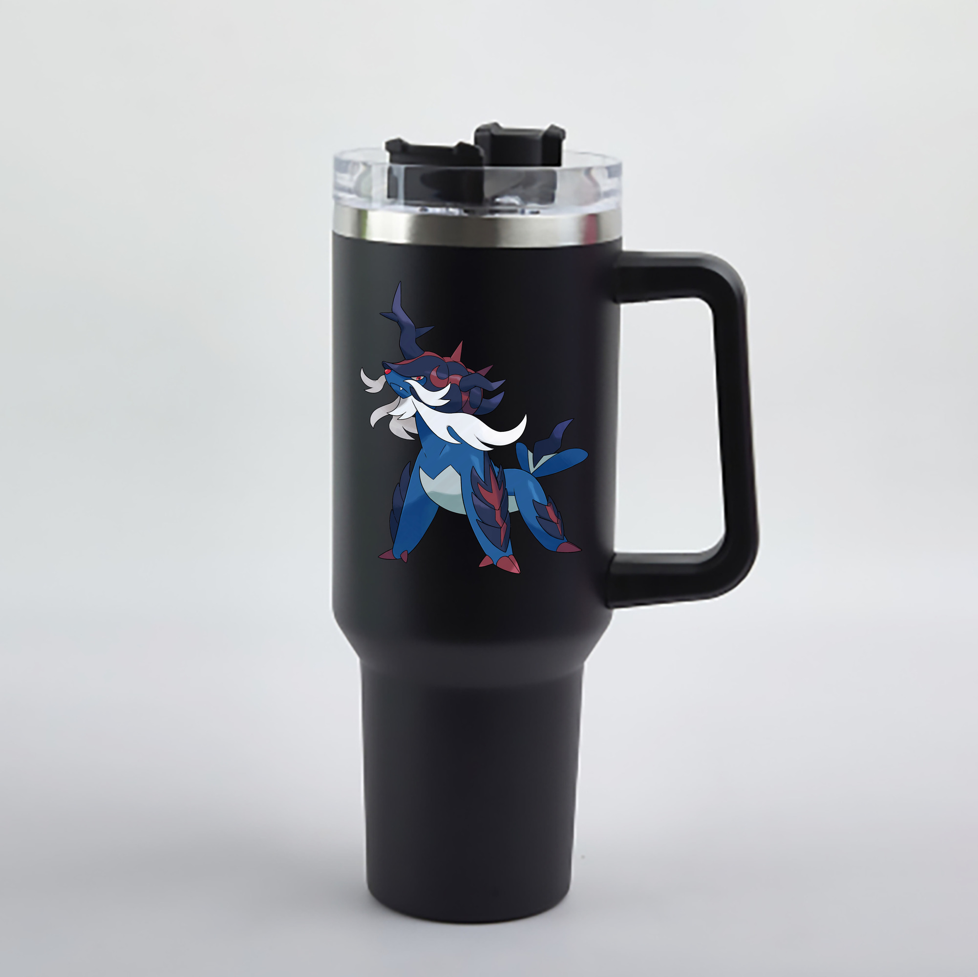 （画像用） ポケットモンスター Pokémon 1200mL車用タンブラー - クリスタルステッカー（プラスチックストロー付き）