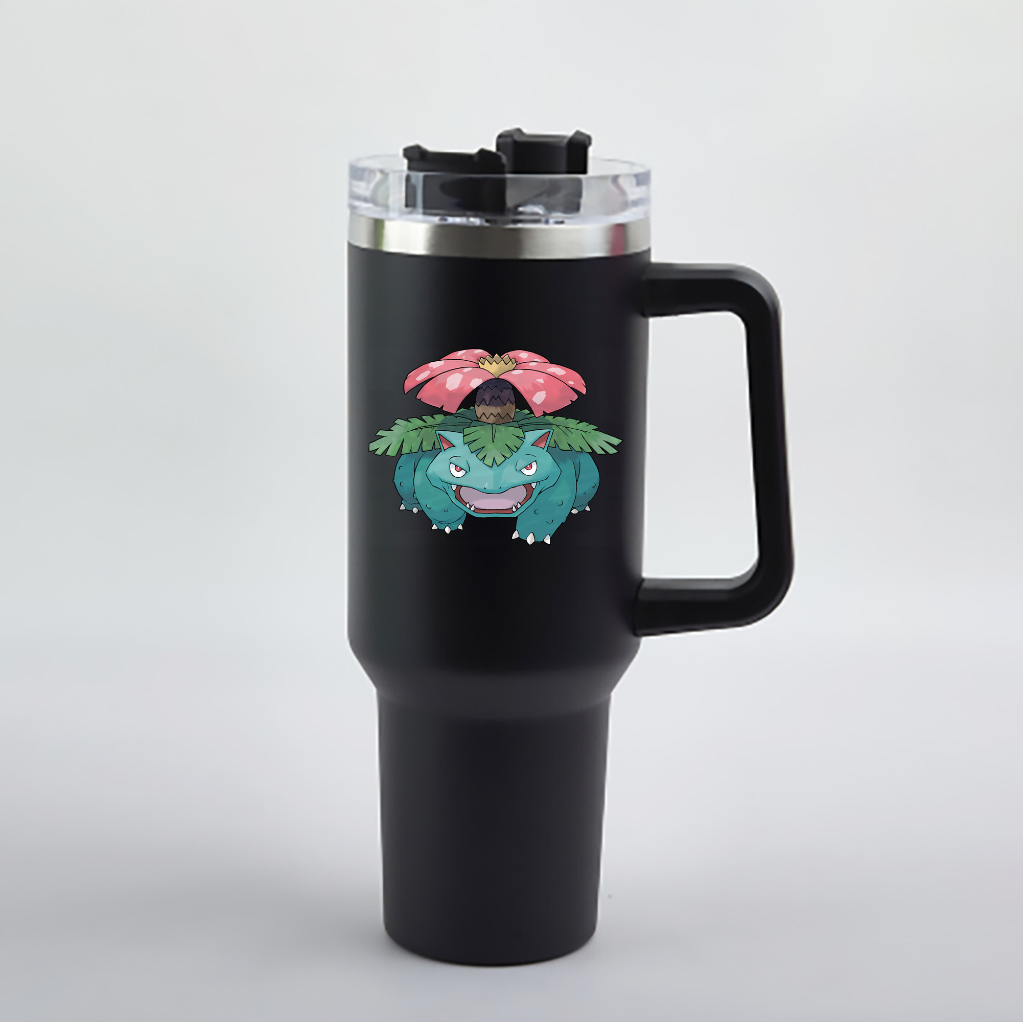 （画像用） ポケットモンスター Pokémon 1200mL車用タンブラー - クリスタルステッカー（プラスチックストロー付き）