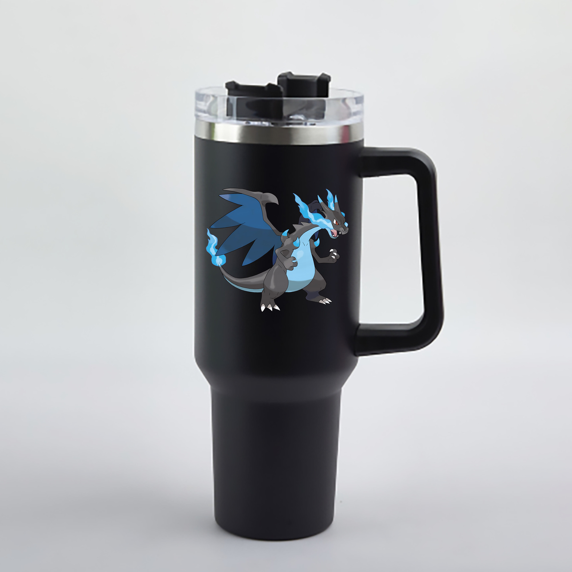 （画像用） ポケットモンスター Pokémon 1200mL車用タンブラー - クリスタルステッカー（プラスチックストロー付き）