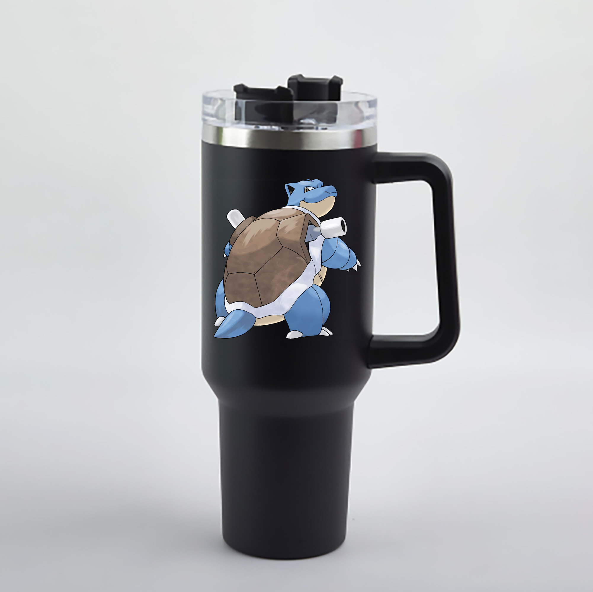 （画像用） ポケットモンスター Pokémon 1200mL車用タンブラー - クリスタルステッカー（プラスチックストロー付き）