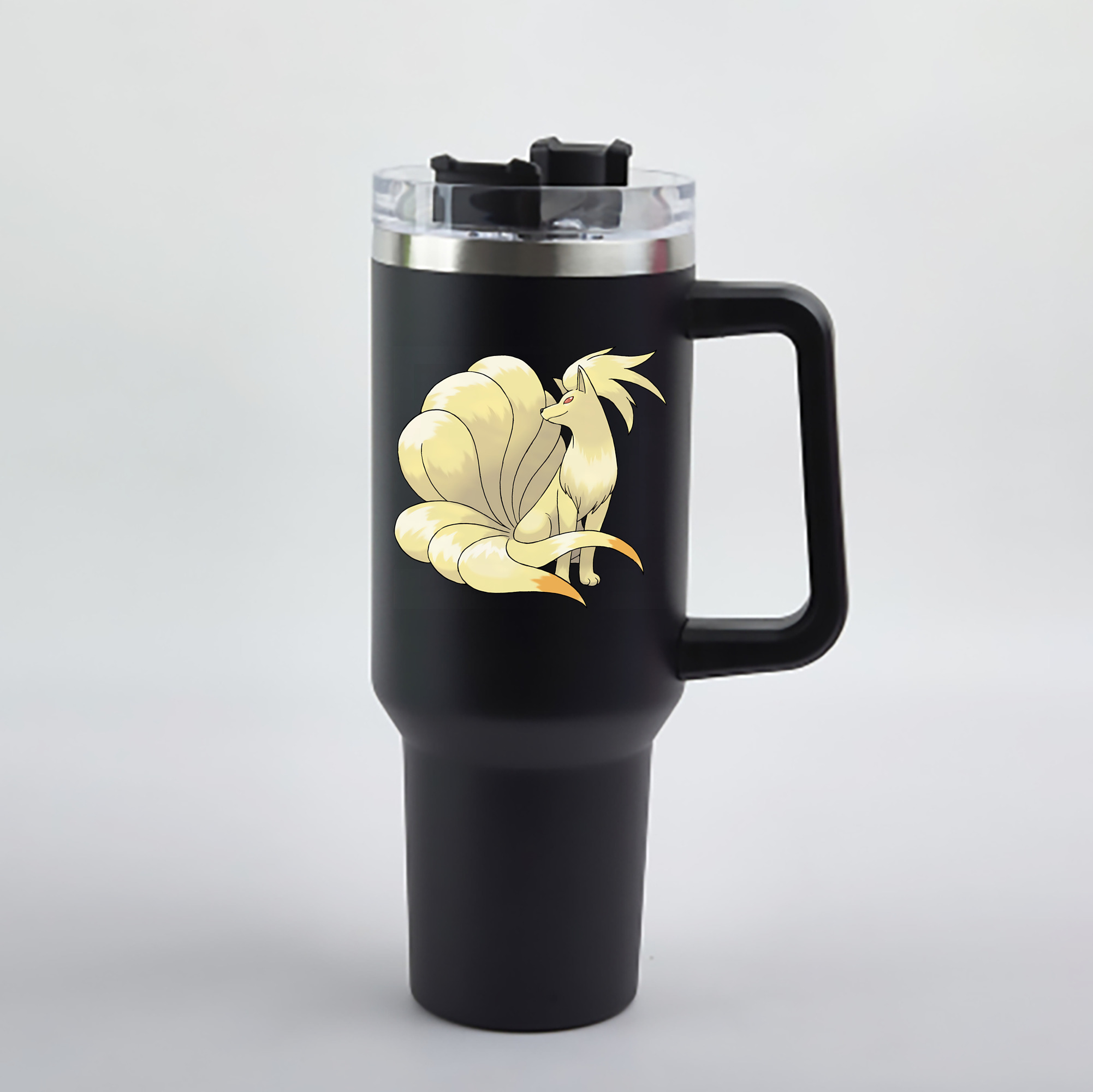 （画像用） ポケットモンスター Pokémon 1200mL車用タンブラー - クリスタルステッカー（プラスチックストロー付き）
