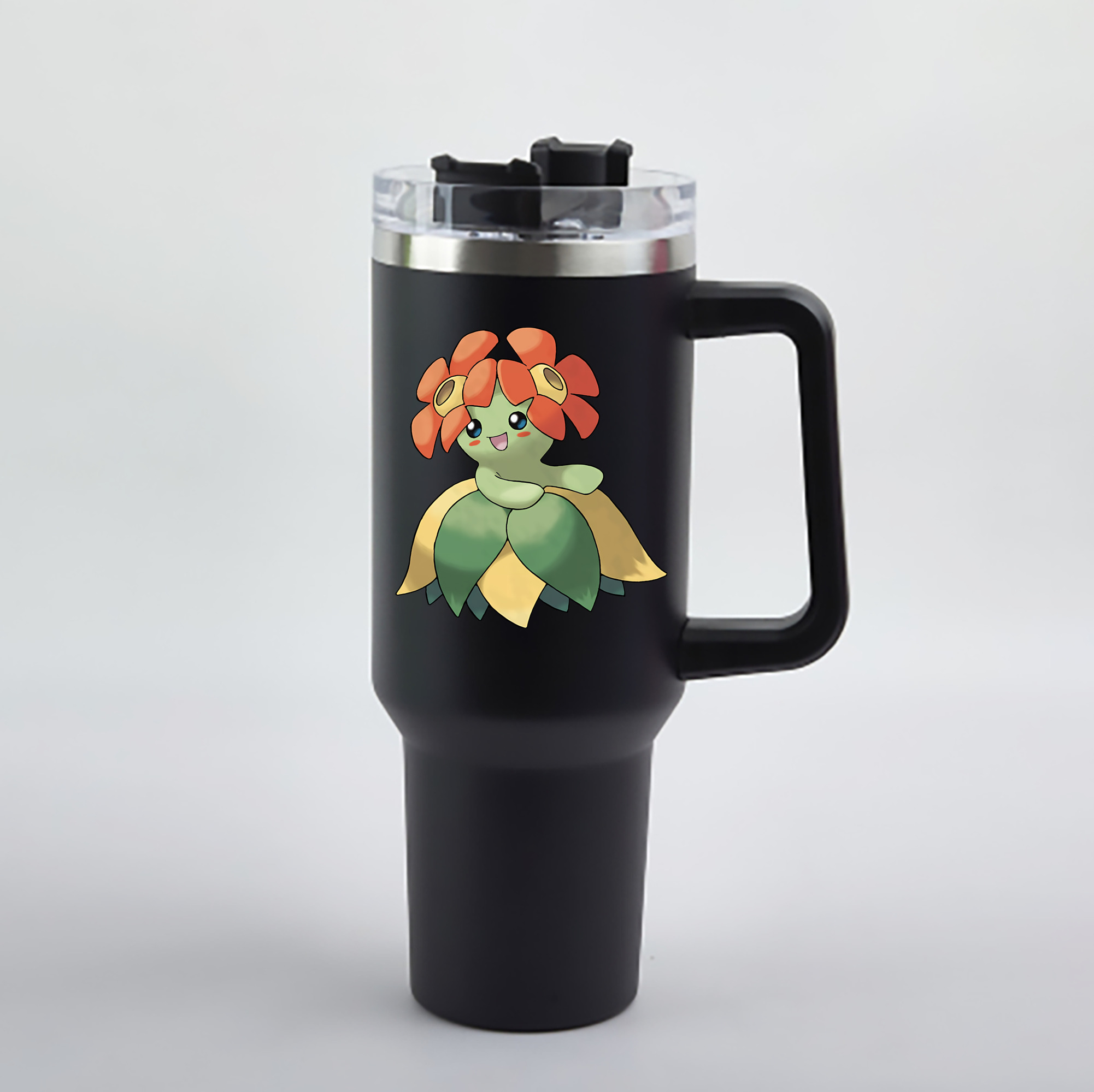 （画像用） ポケットモンスター Pokémon 1200mL車用タンブラー - クリスタルステッカー（プラスチックストロー付き）