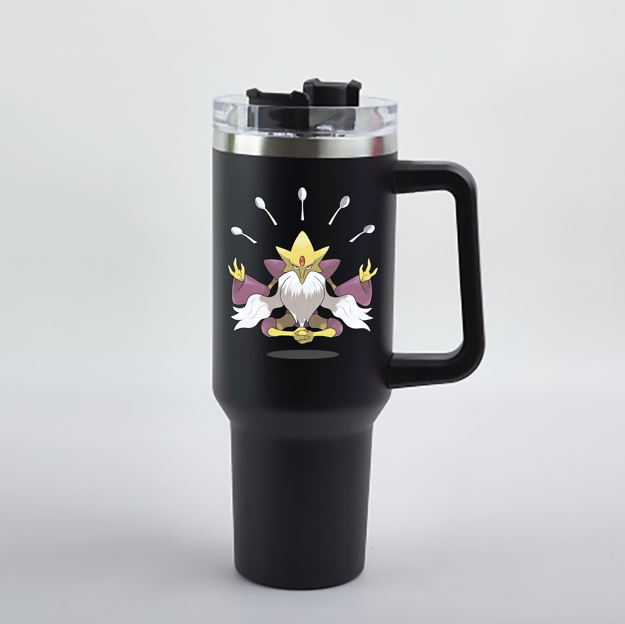 （画像用） ポケットモンスター Pokémon 1200mL車用タンブラー - クリスタルステッカー（プラスチックストロー付き）