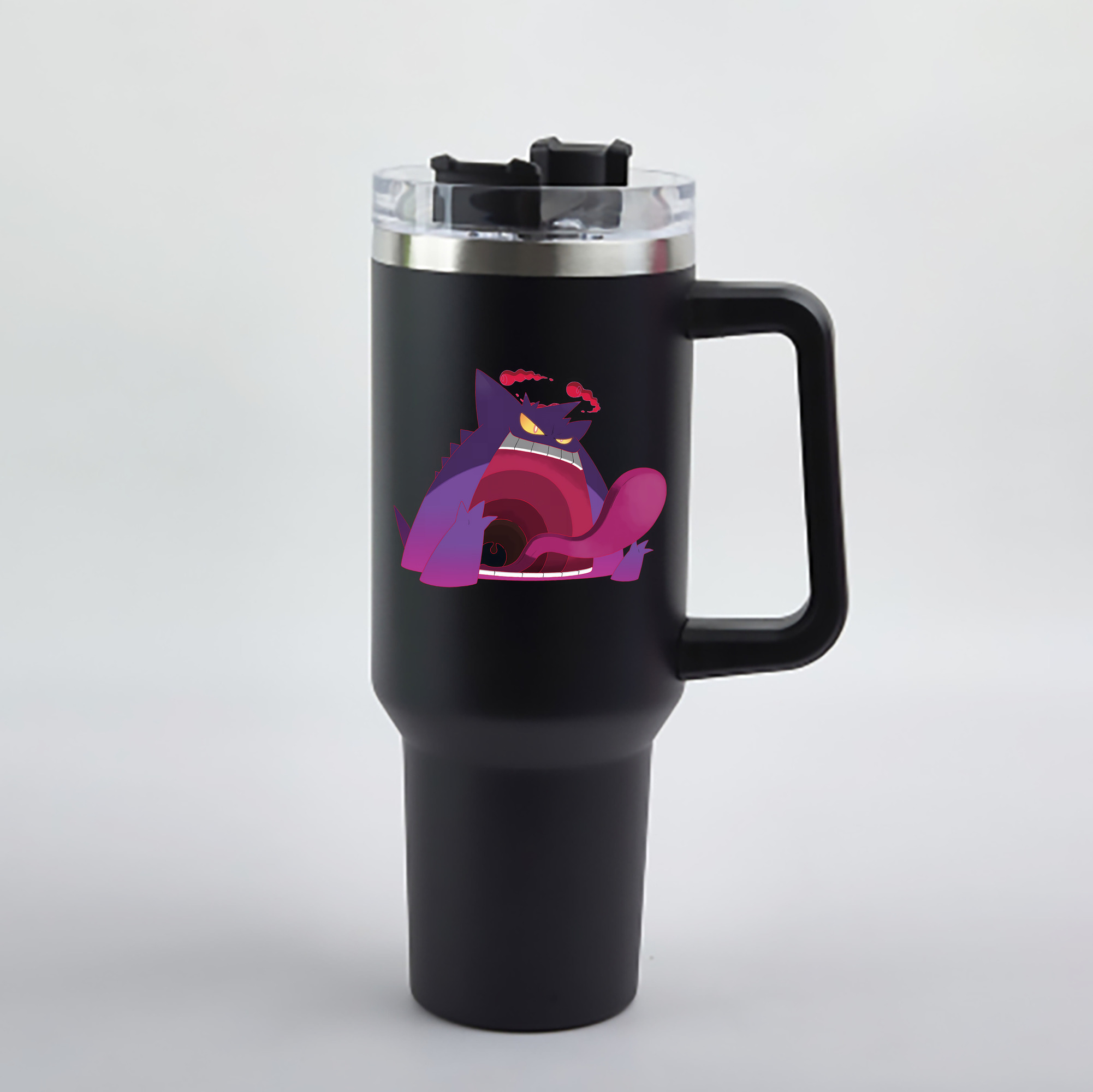 （画像用） ポケットモンスター Pokémon 1200mL車用タンブラー - クリスタルステッカー（プラスチックストロー付き）