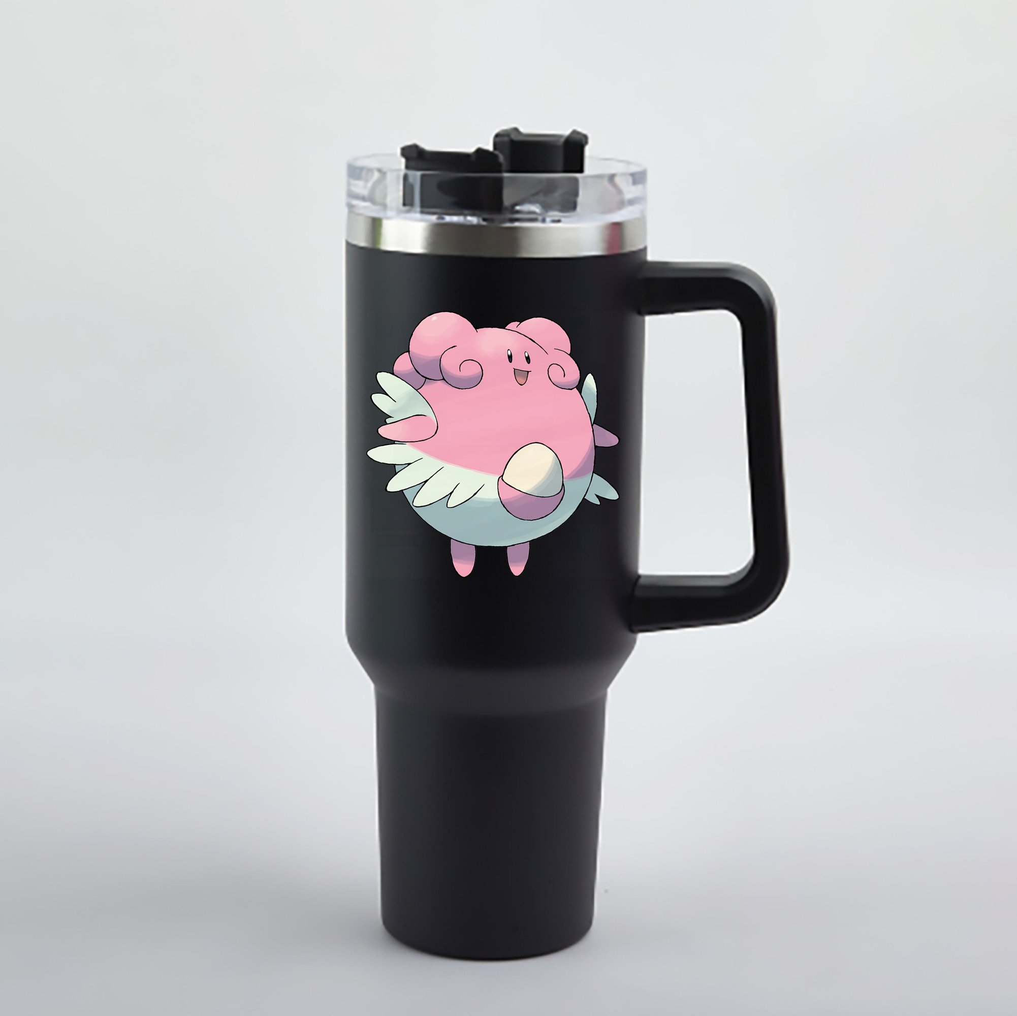 （画像用） ポケットモンスター Pokémon 1200mL車用タンブラー - クリスタルステッカー（プラスチックストロー付き）