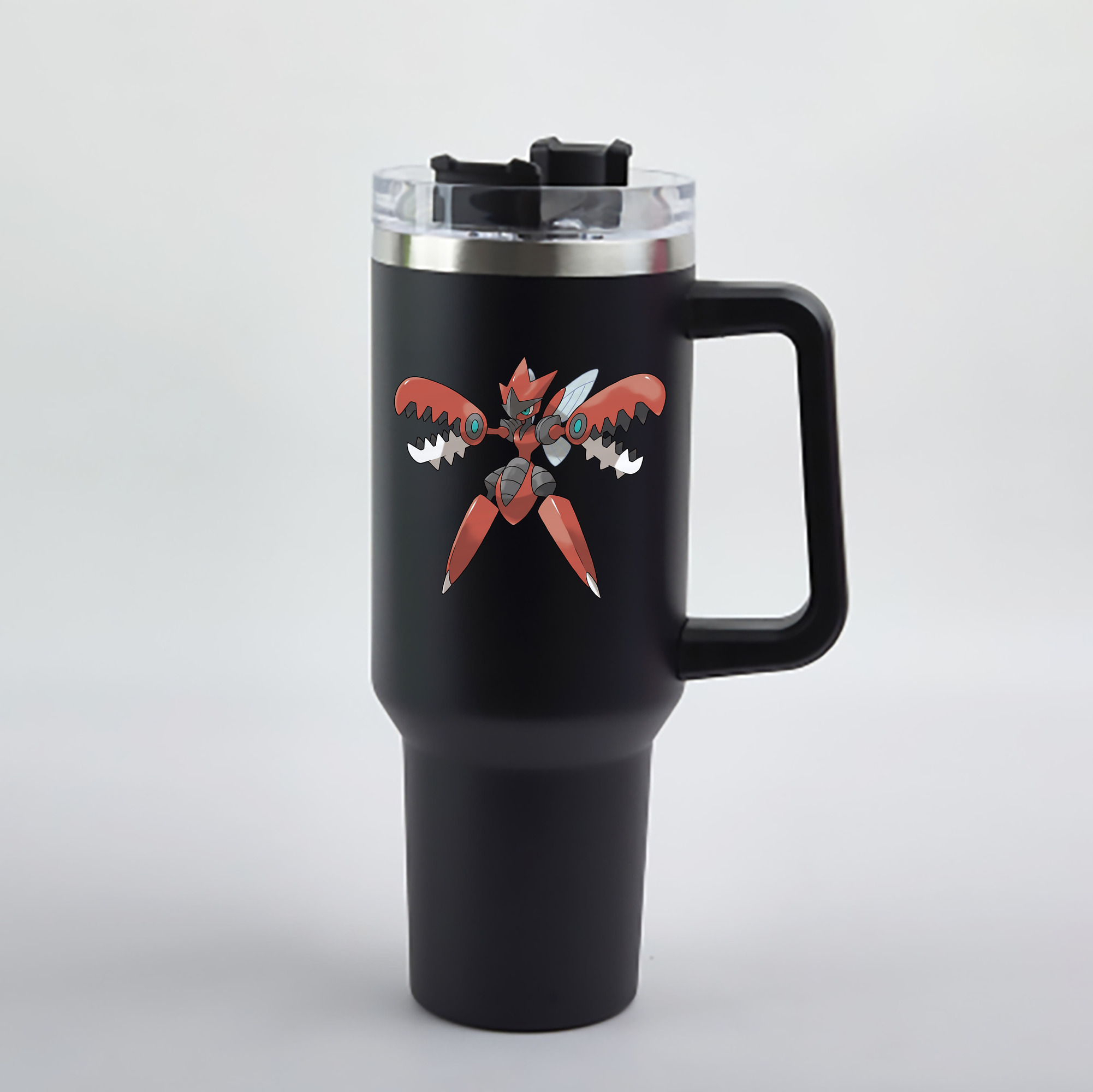 （画像用） ポケットモンスター Pokémon 1200mL車用タンブラー - クリスタルステッカー（プラスチックストロー付き）