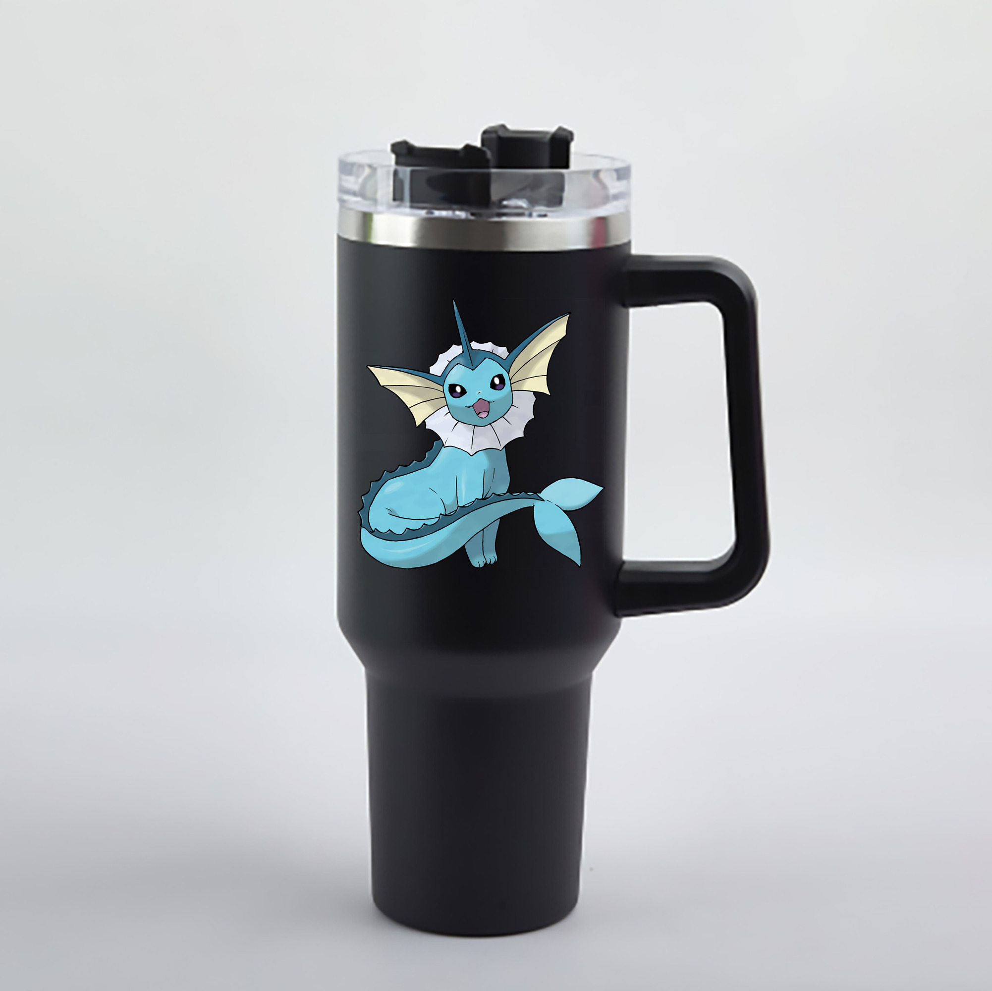（画像用） ポケットモンスター Pokémon 1200mL車用タンブラー - クリスタルステッカー（プラスチックストロー付き）