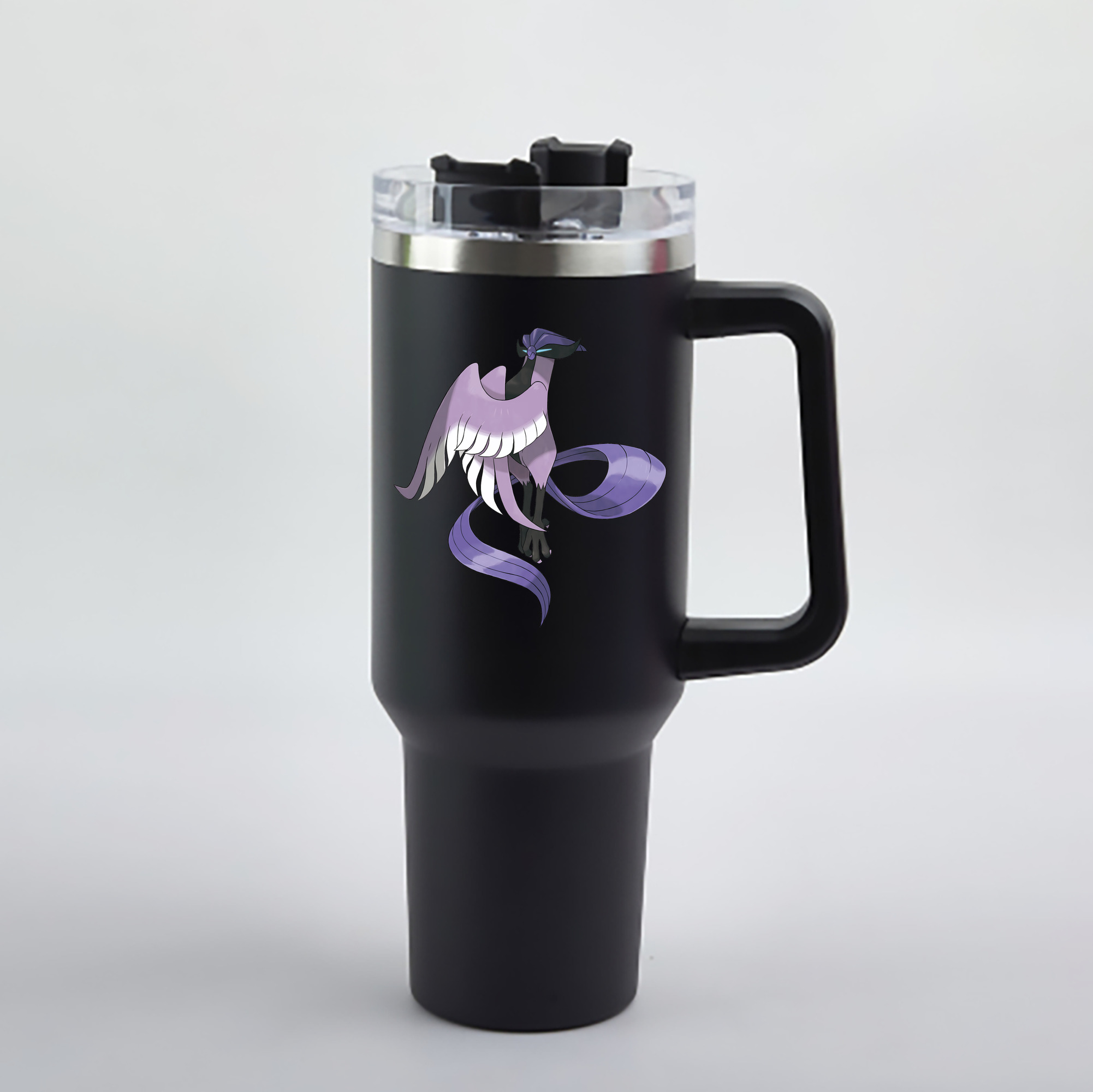 （画像用） ポケットモンスター Pokémon 1200mL車用タンブラー - クリスタルステッカー（プラスチックストロー付き）