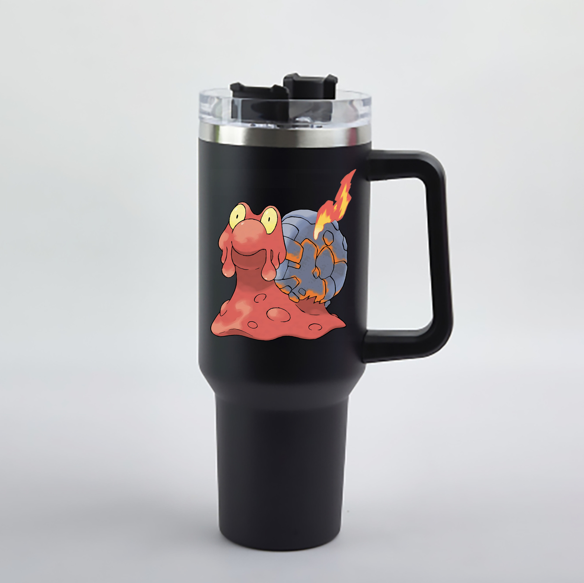 （画像用） ポケットモンスター Pokémon 1200mL車用タンブラー - クリスタルステッカー（プラスチックストロー付き）