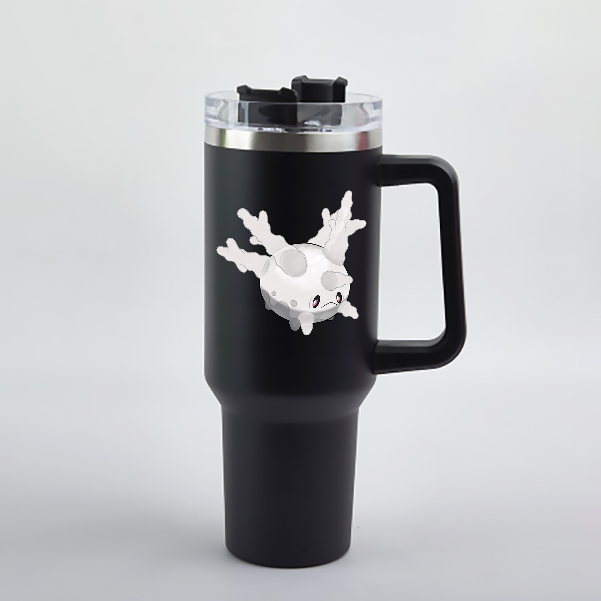 （画像用） ポケットモンスター Pokémon 1200mL車用タンブラー - クリスタルステッカー（プラスチックストロー付き）