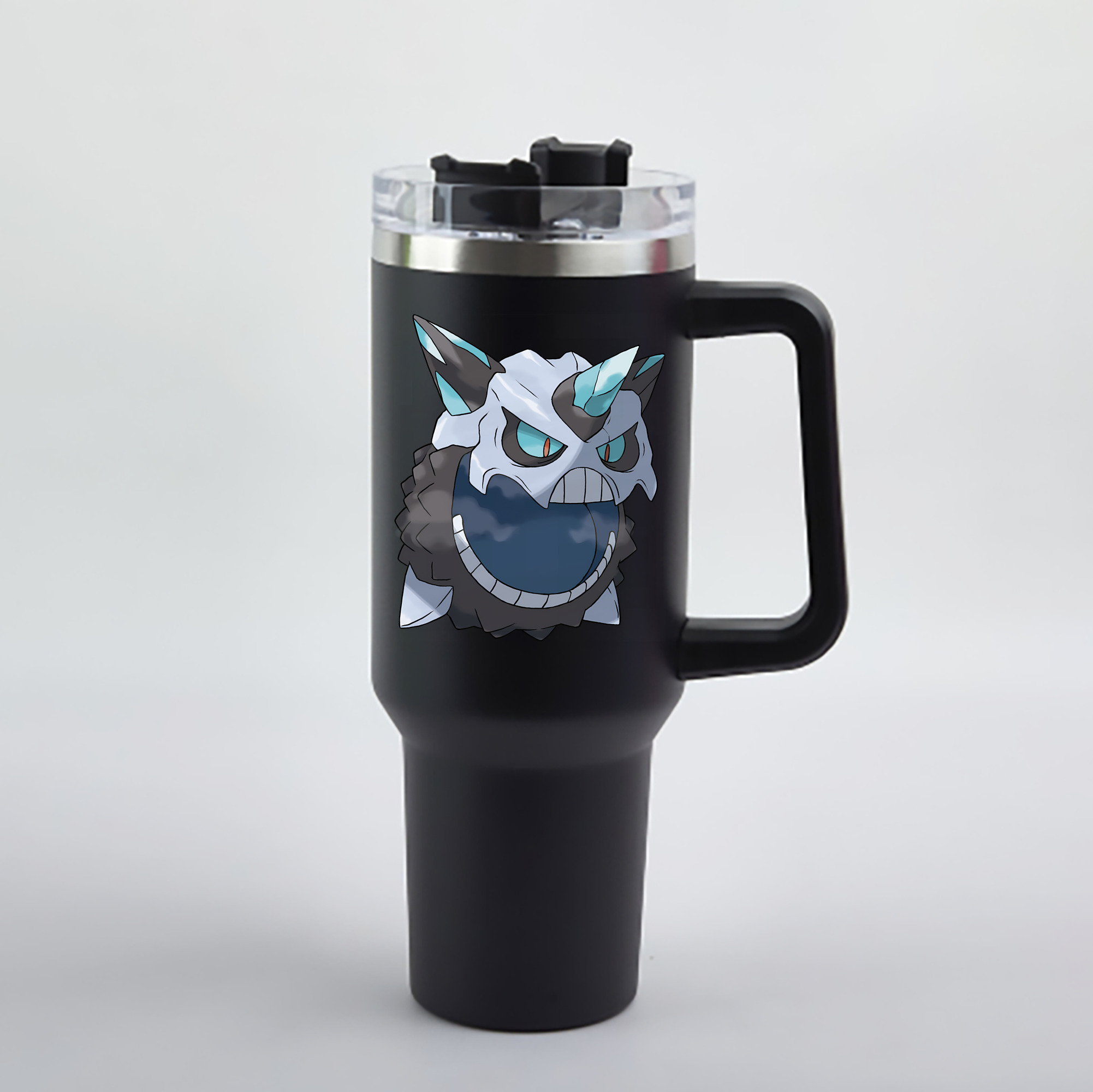 （画像用） ポケットモンスター Pokémon 1200mL車用タンブラー - クリスタルステッカー（プラスチックストロー付き）