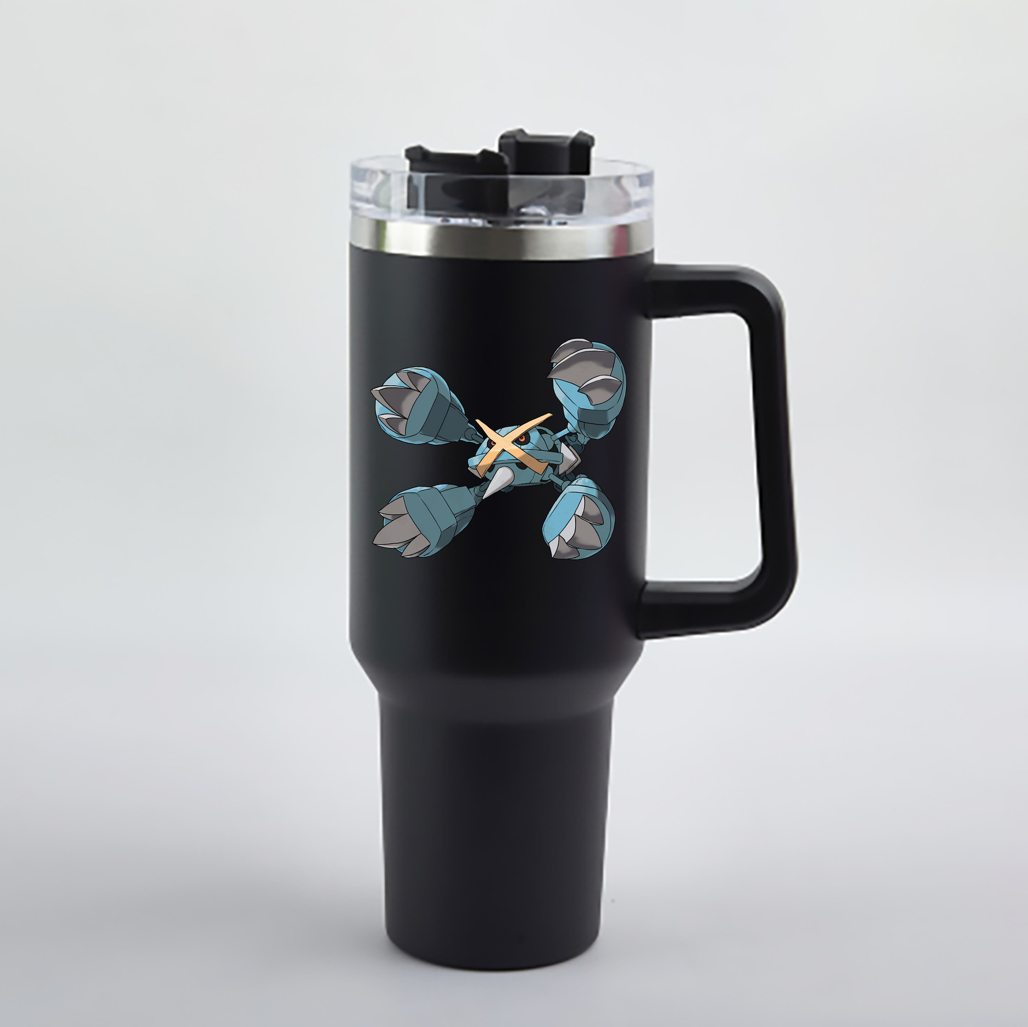 （画像用） ポケットモンスター Pokémon 1200mL車用タンブラー - クリスタルステッカー（プラスチックストロー付き）