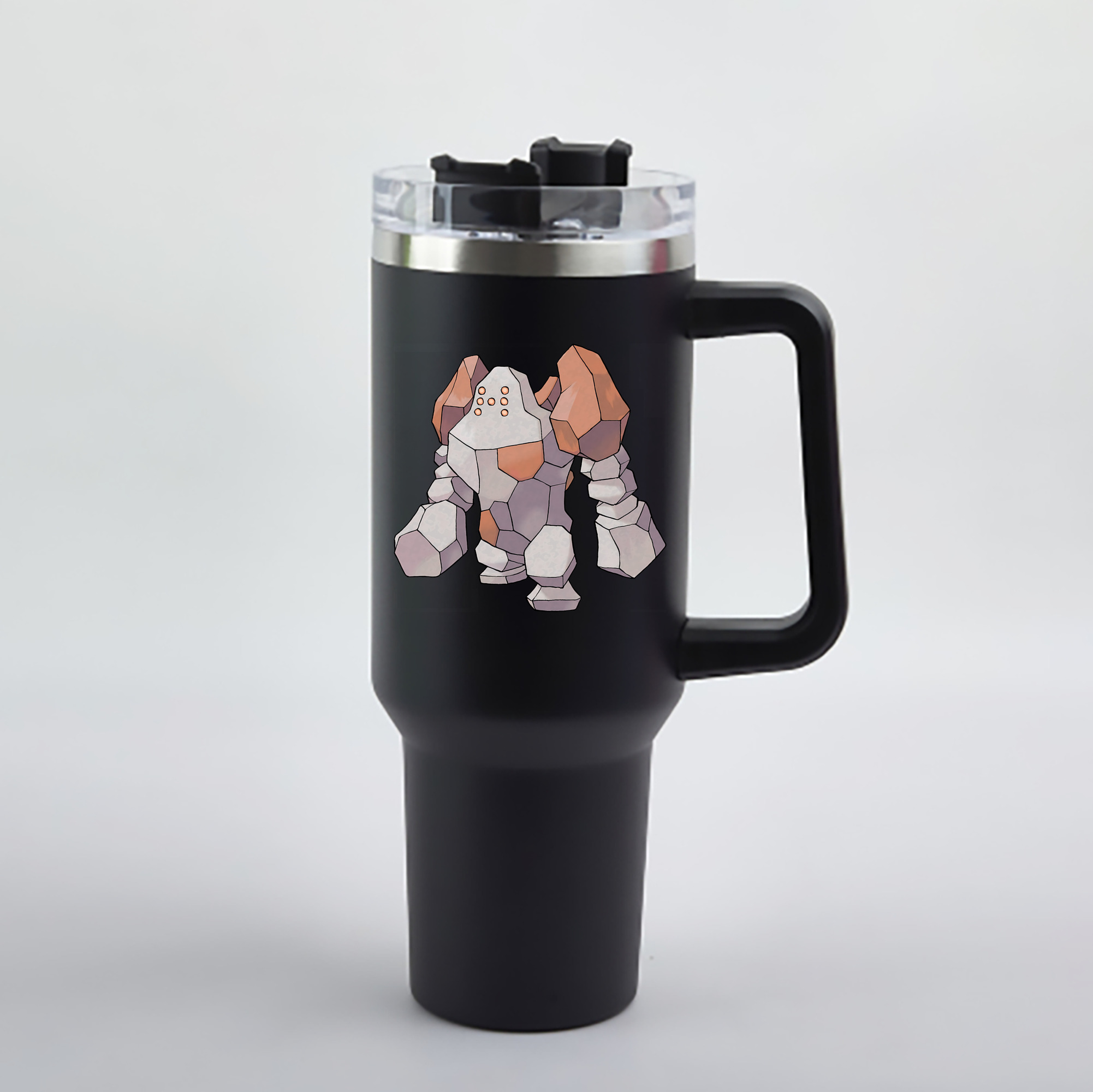 （画像用） ポケットモンスター Pokémon 1200mL車用タンブラー - クリスタルステッカー（プラスチックストロー付き）