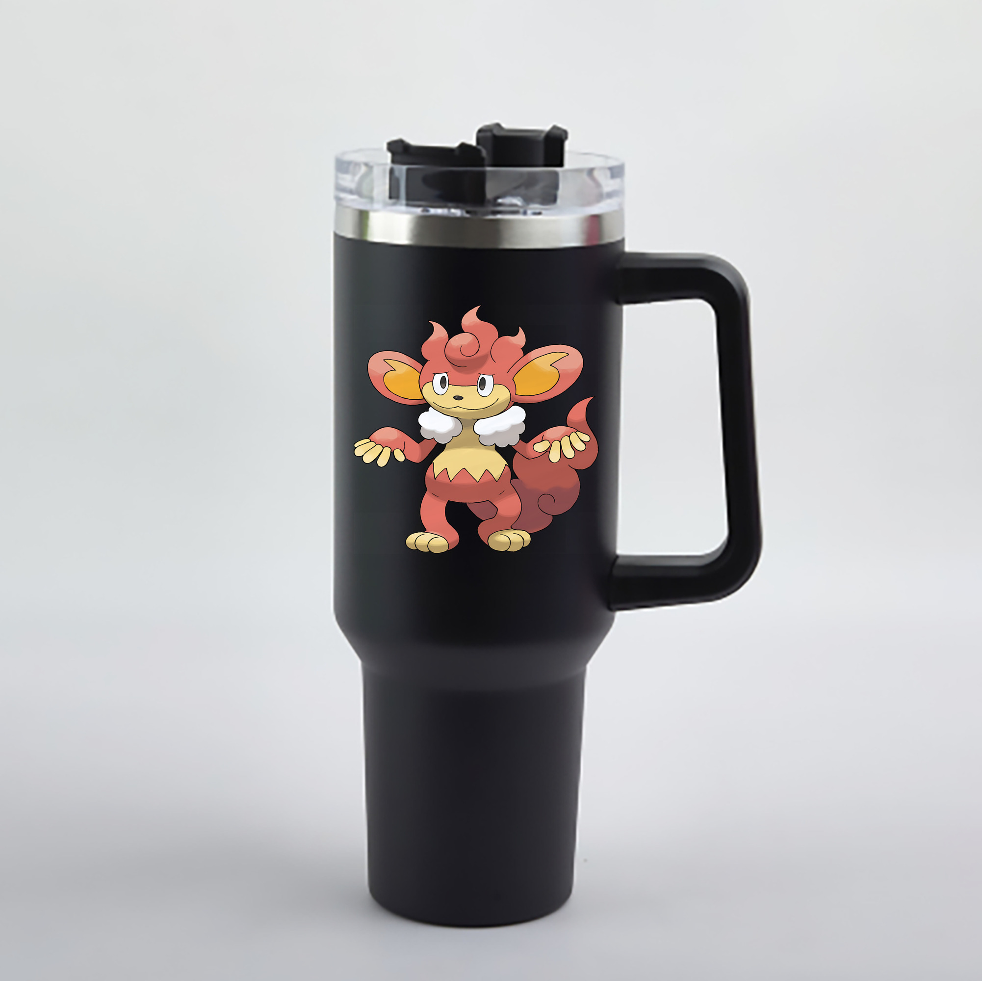 （画像用） ポケットモンスター Pokémon 1200mL車用タンブラー - クリスタルステッカー（プラスチックストロー付き）
