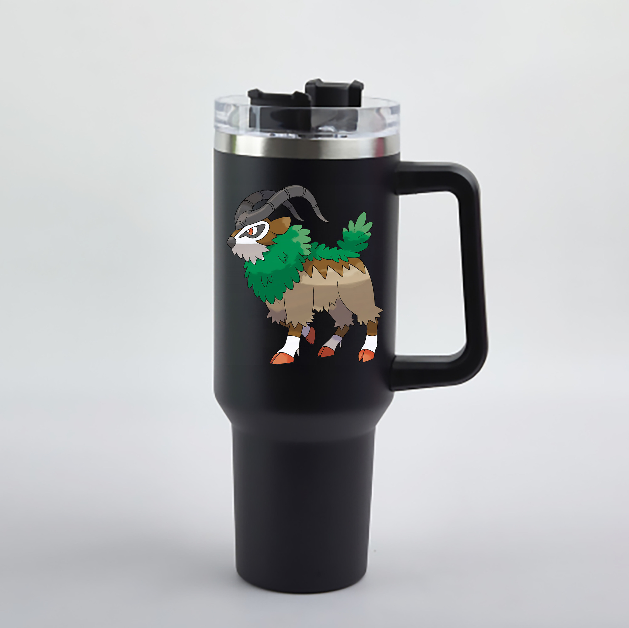 （画像用） ポケットモンスター Pokémon 1200mL車用タンブラー - クリスタルステッカー（プラスチックストロー付き）
