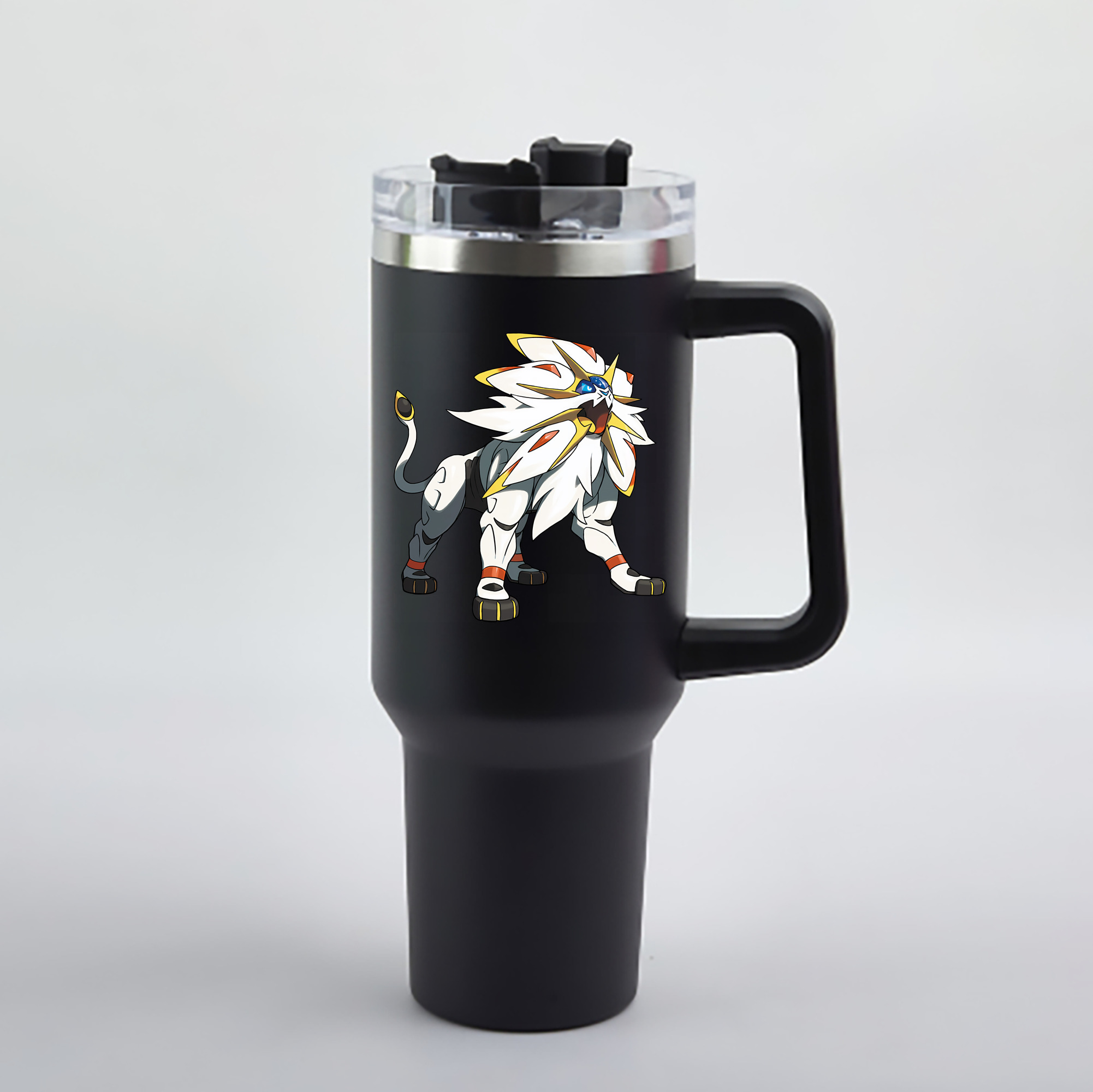 （画像用） ポケットモンスター Pokémon 1200mL車用タンブラー - クリスタルステッカー（プラスチックストロー付き）