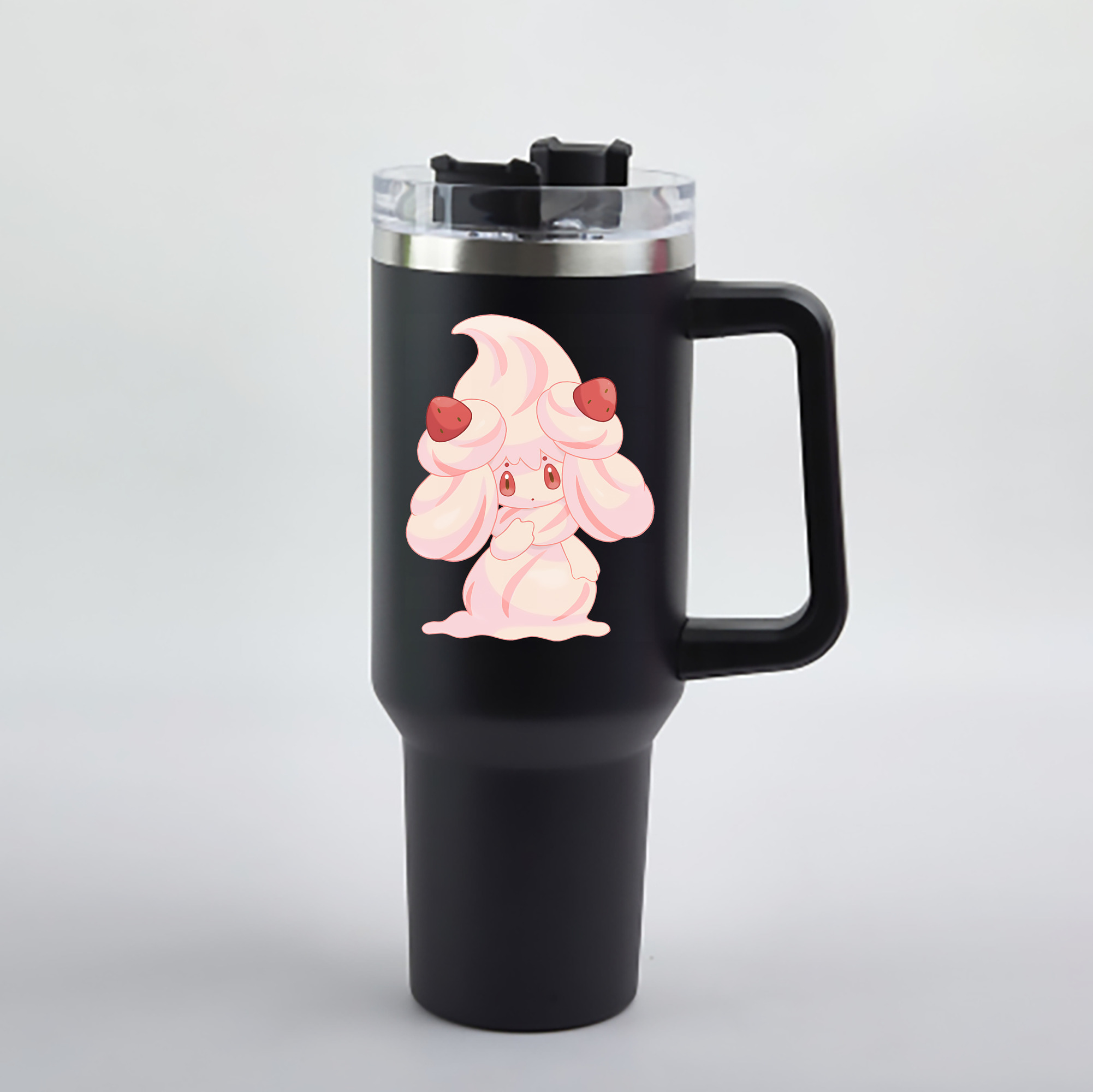 （画像用） ポケットモンスター Pokémon 1200mL車用タンブラー - クリスタルステッカー（プラスチックストロー付き）
