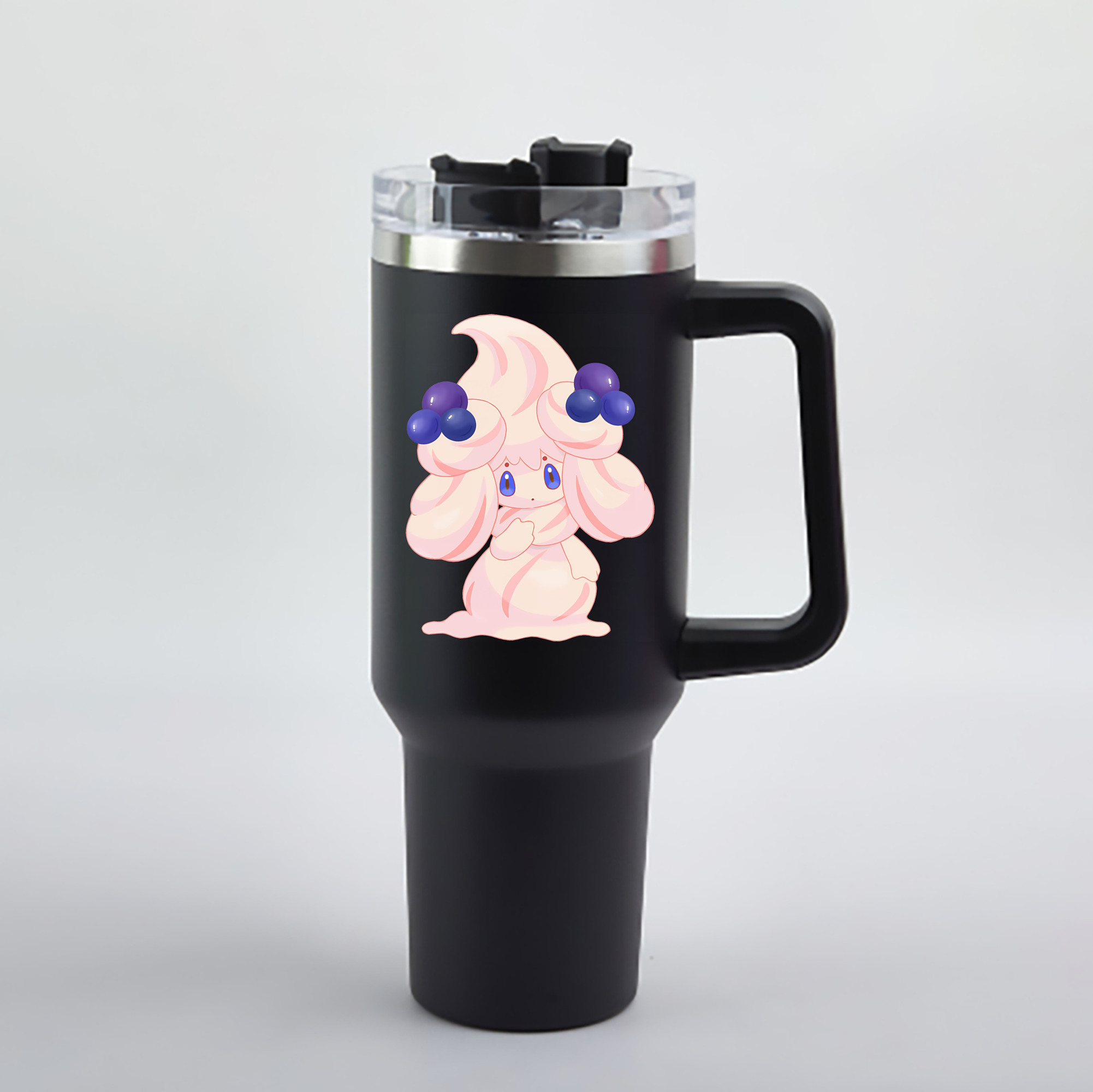 （画像用） ポケットモンスター Pokémon 1200mL車用タンブラー - クリスタルステッカー（プラスチックストロー付き）