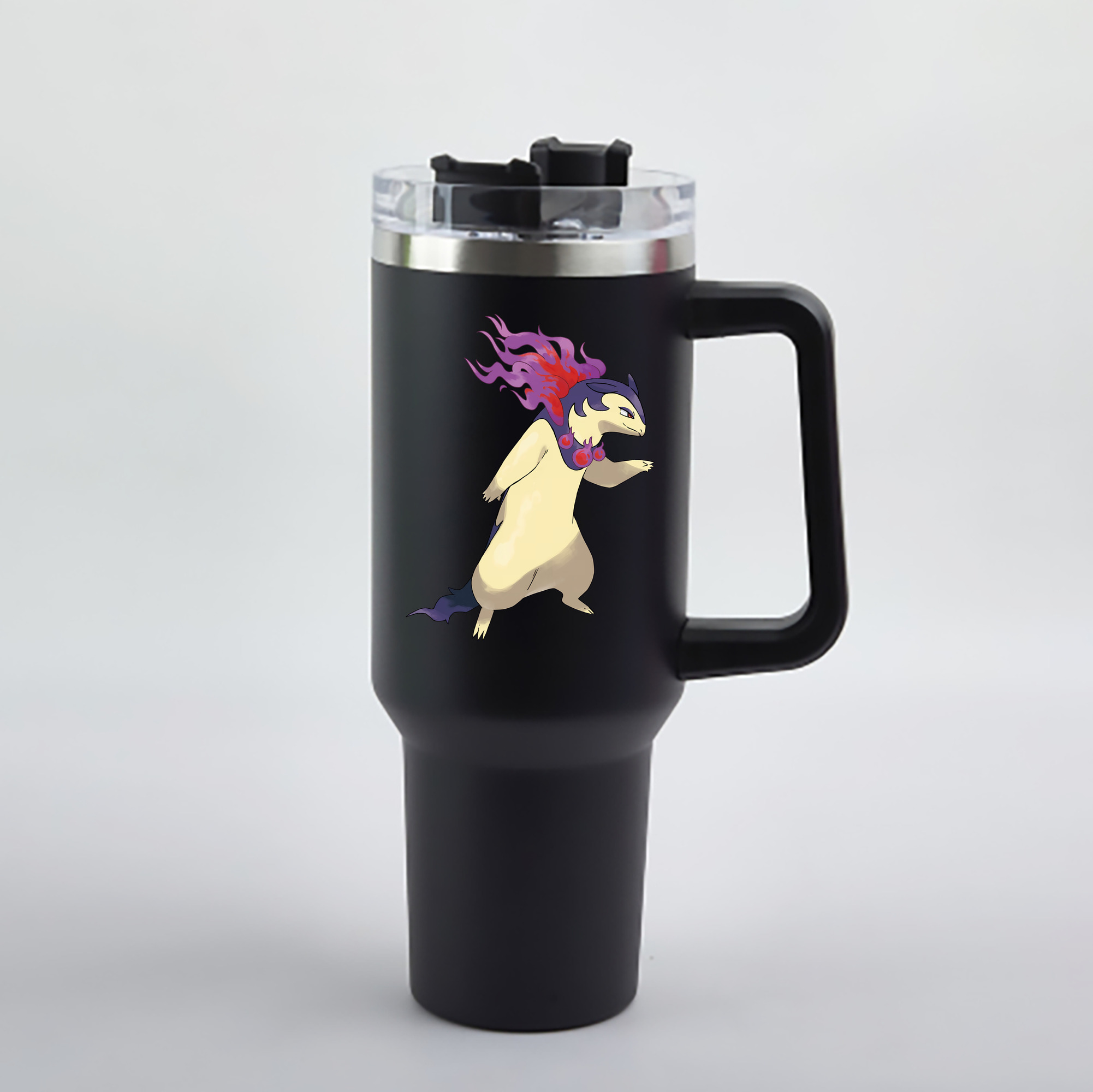 （画像用） ポケットモンスター Pokémon 1200mL車用タンブラー - クリスタルステッカー（プラスチックストロー付き）