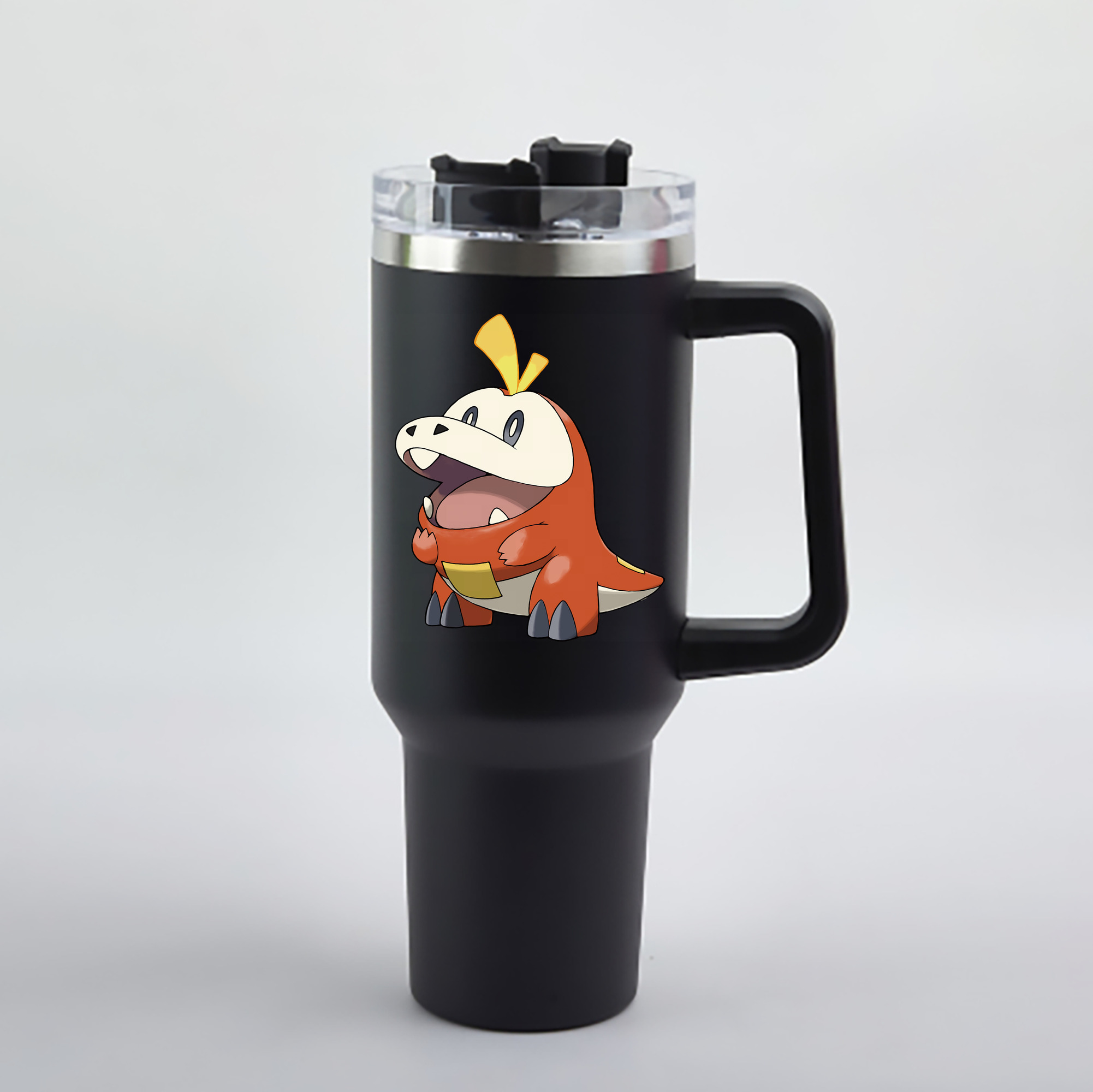 （画像用） ポケットモンスター Pokémon 1200mL車用タンブラー - クリスタルステッカー（プラスチックストロー付き）