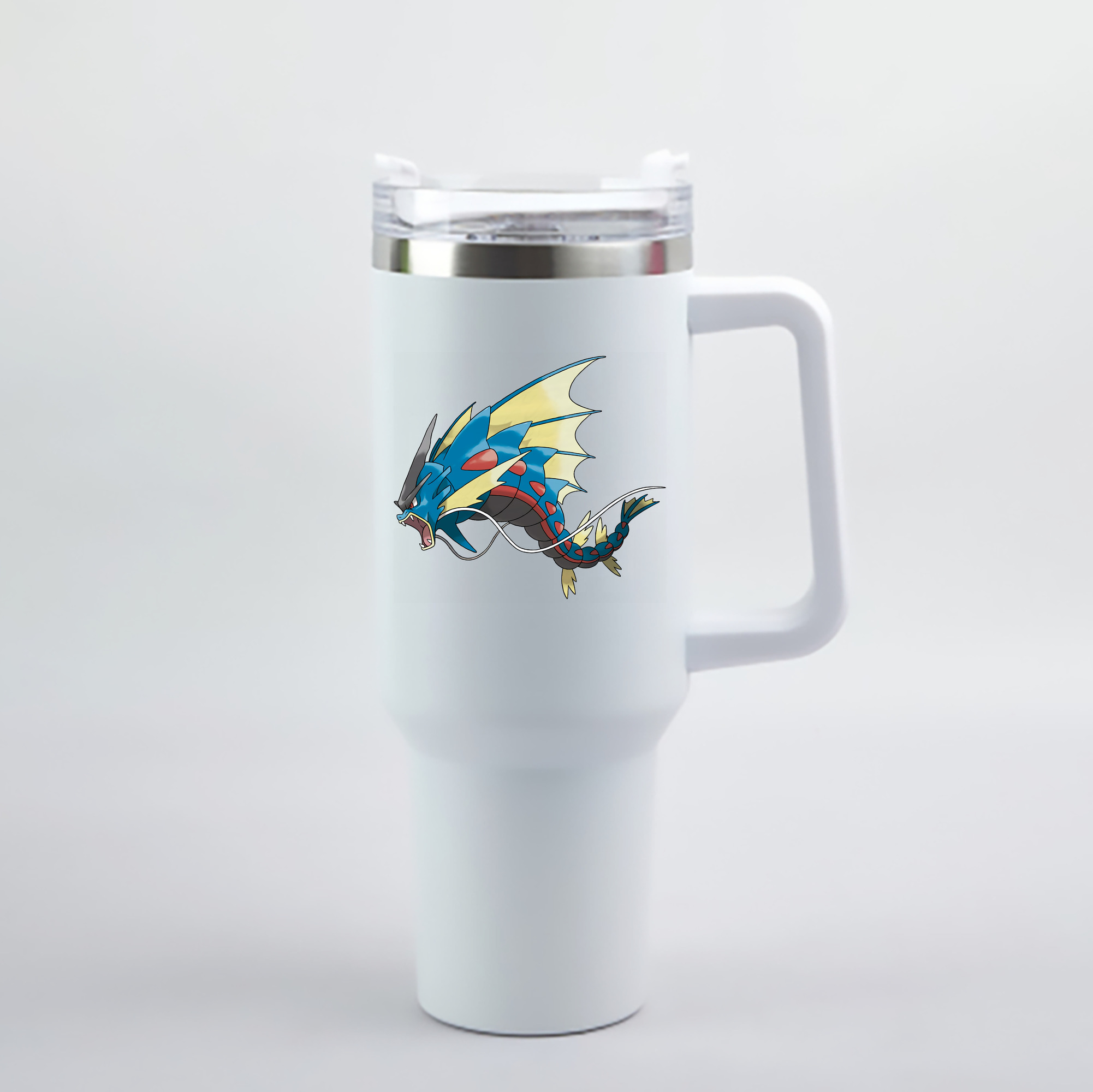 （画像用） ポケットモンスター Pokémon 1200mL車用タンブラー - クリスタルステッカー（プラスチックストロー付き）