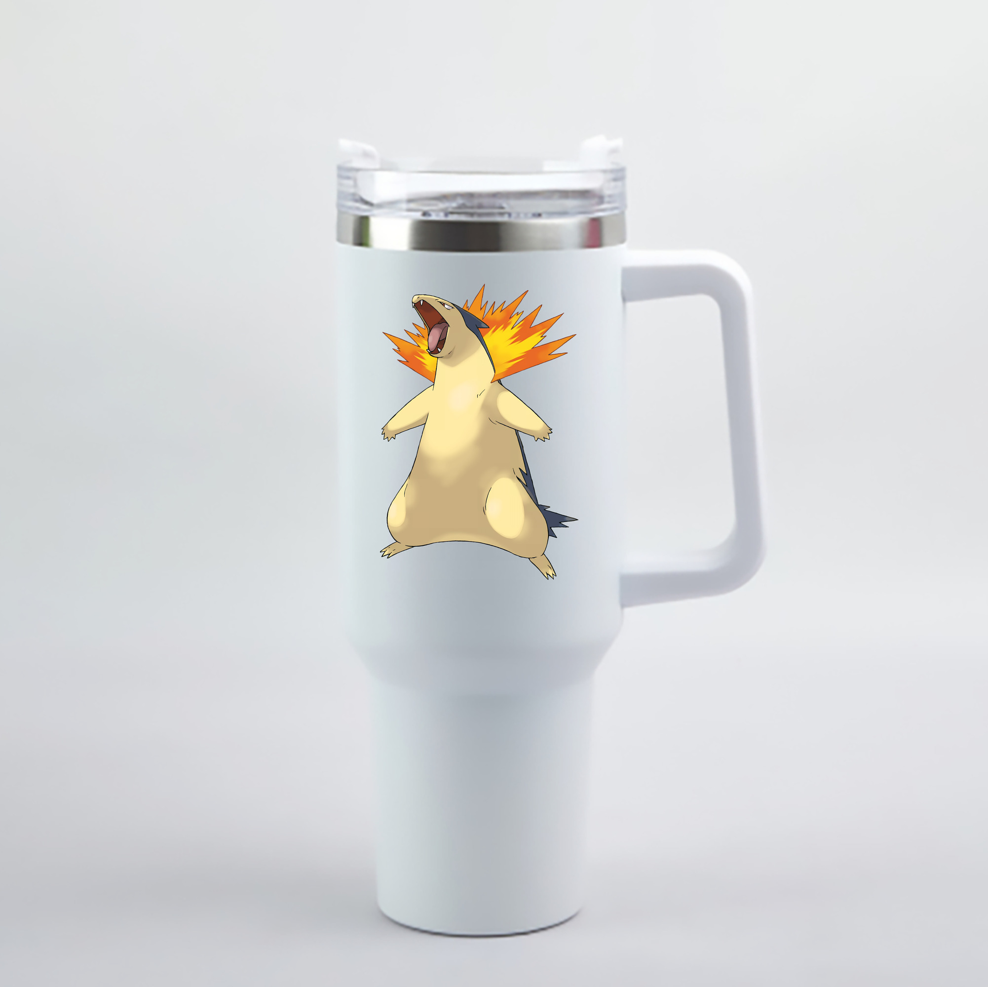 （画像用） ポケットモンスター Pokémon 1200mL車用タンブラー - クリスタルステッカー（プラスチックストロー付き）