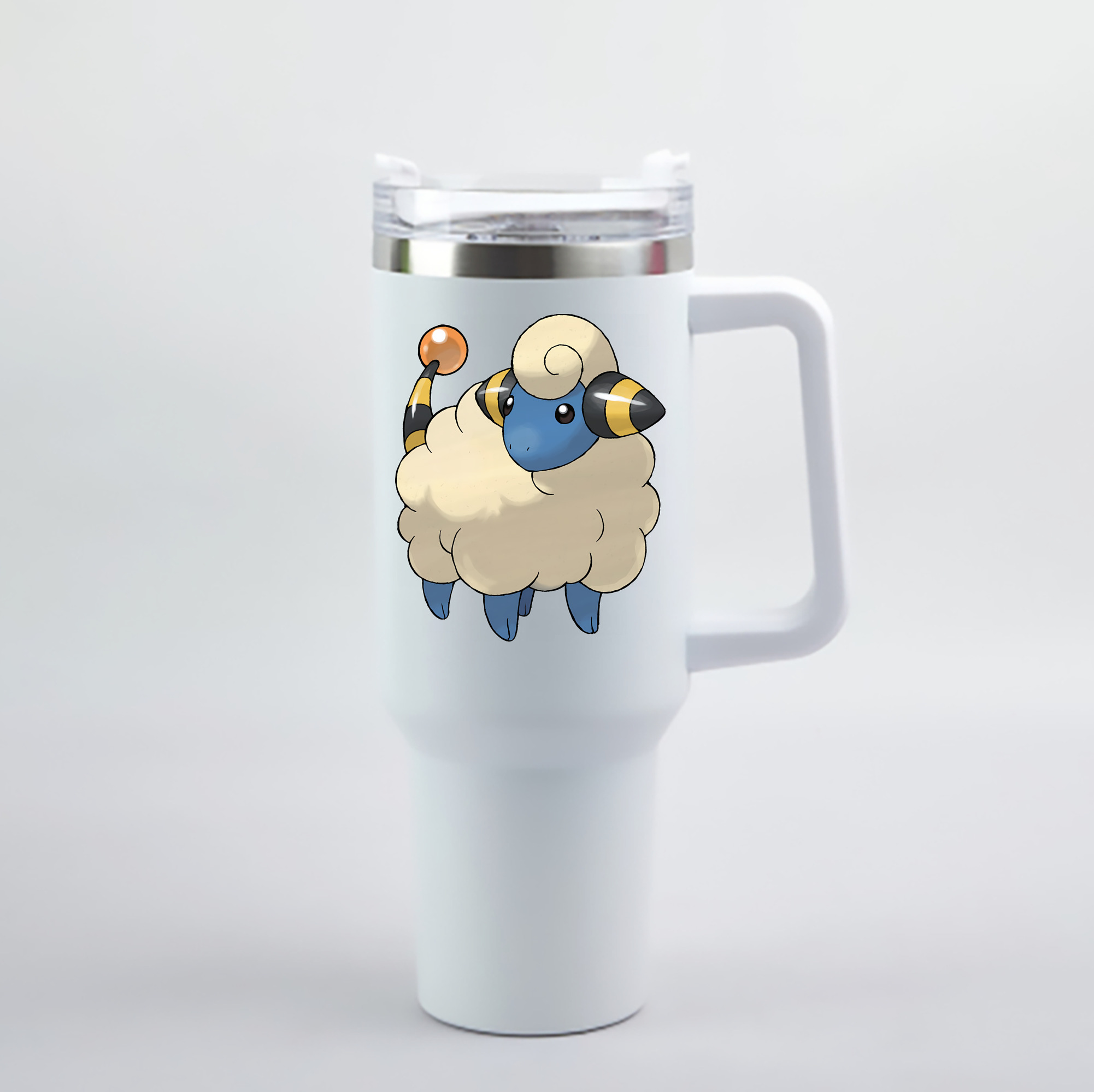 （画像用） ポケットモンスター Pokémon 1200mL車用タンブラー - クリスタルステッカー（プラスチックストロー付き）