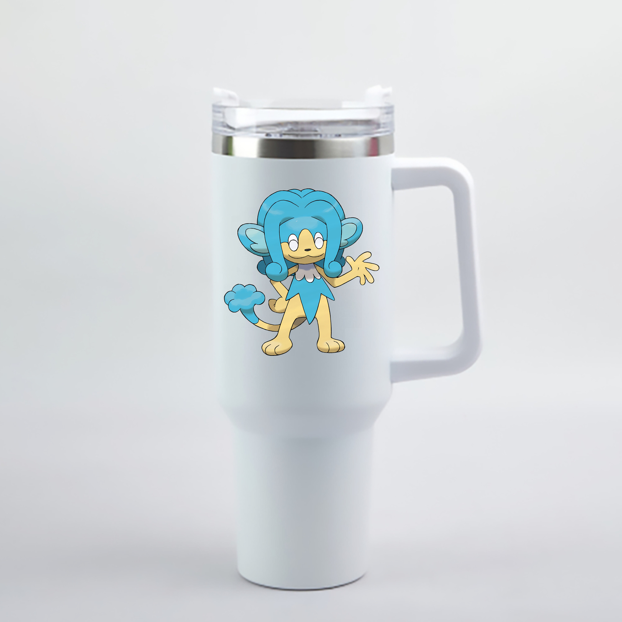 （画像用） ポケットモンスター Pokémon 1200mL車用タンブラー - クリスタルステッカー（プラスチックストロー付き）