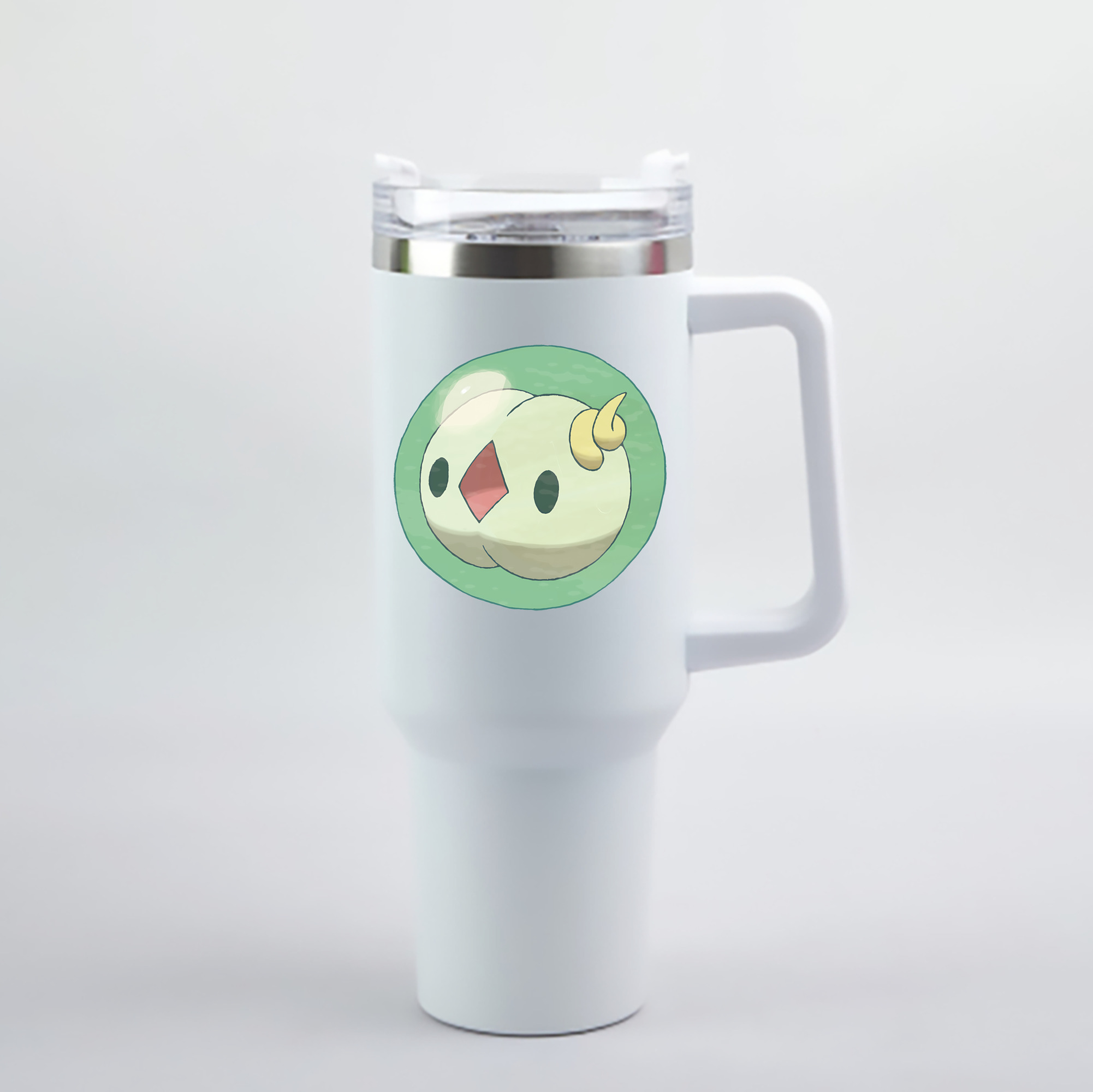 （画像用） ポケットモンスター Pokémon 1200mL車用タンブラー - クリスタルステッカー（プラスチックストロー付き）