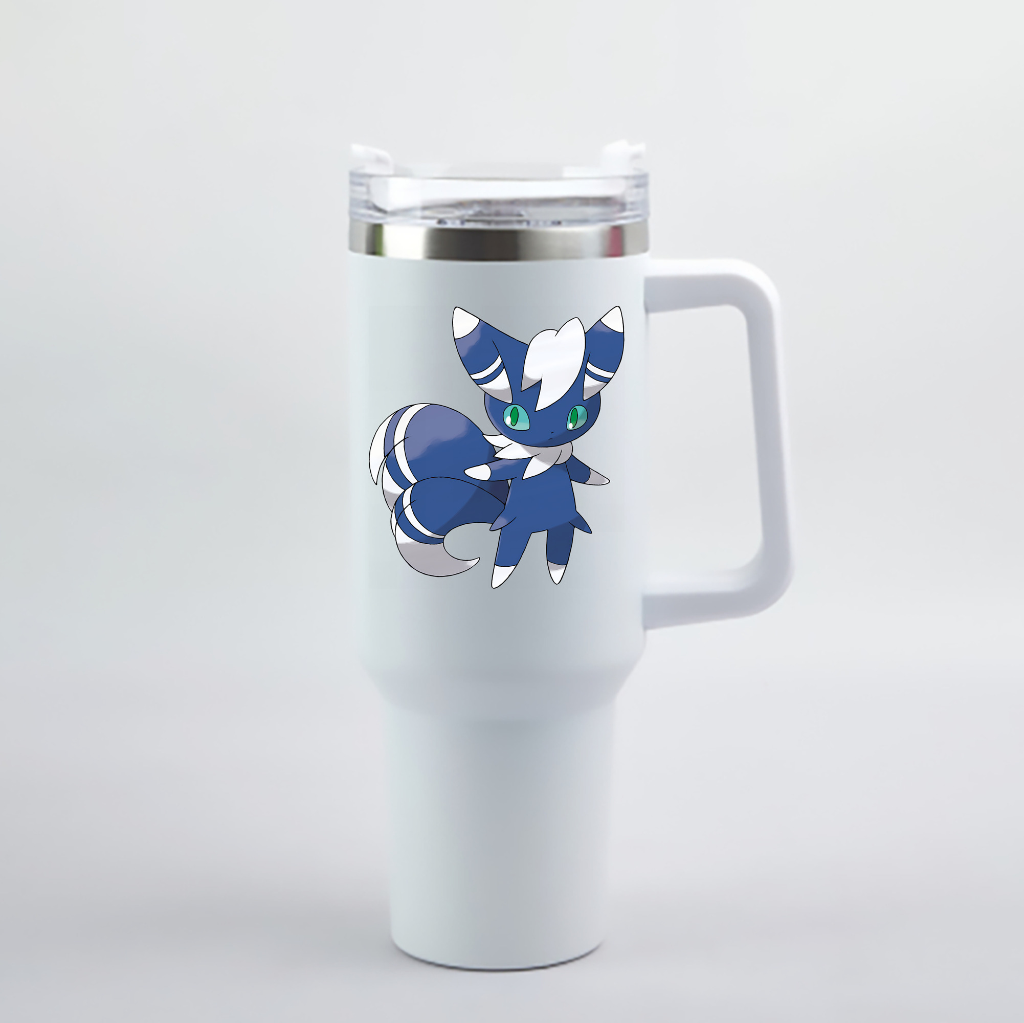 （画像用） ポケットモンスター Pokémon 1200mL車用タンブラー - クリスタルステッカー（プラスチックストロー付き）