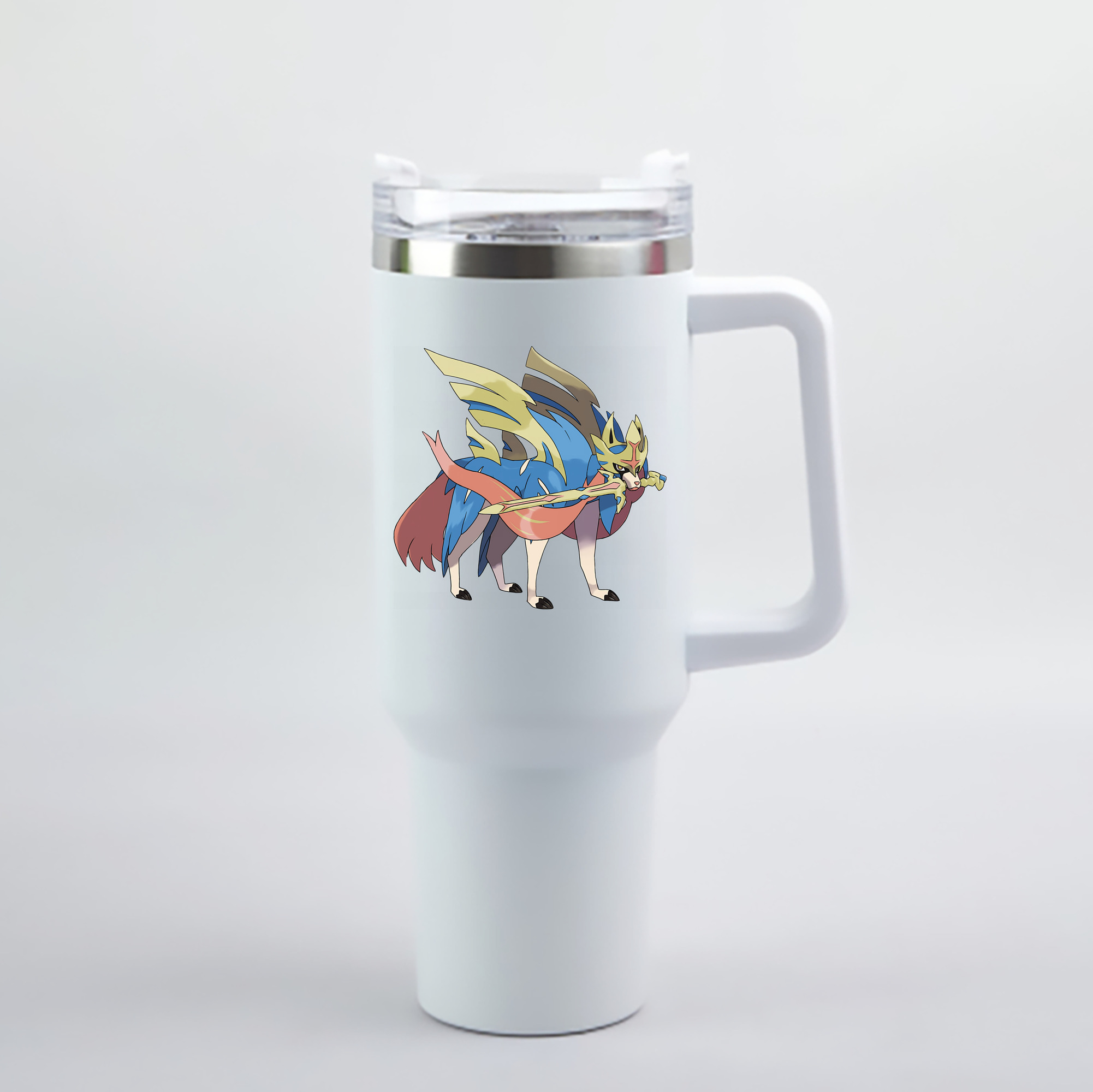 （画像用） ポケットモンスター Pokémon 1200mL車用タンブラー - クリスタルステッカー（プラスチックストロー付き）