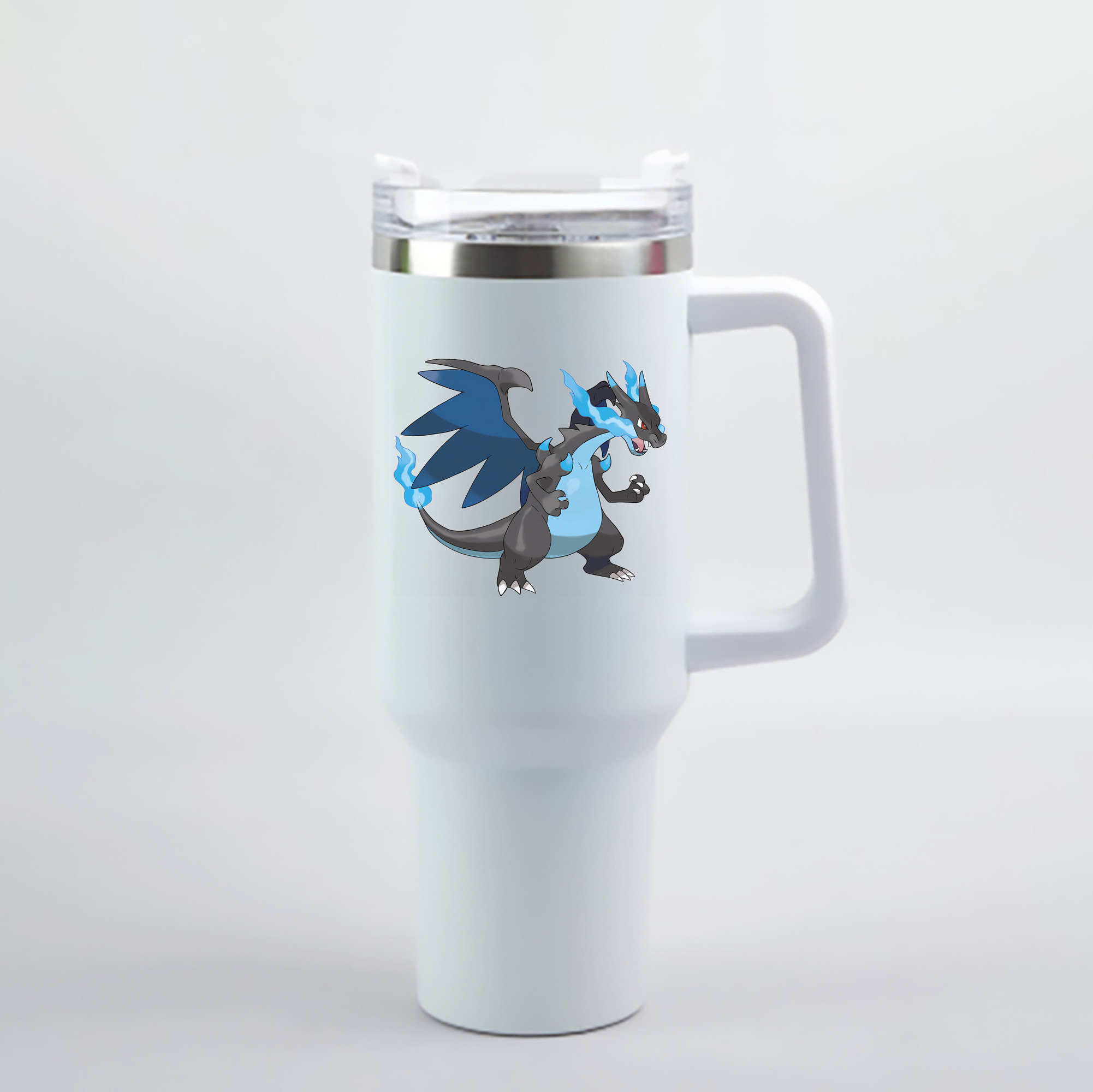 （画像用） ポケットモンスター Pokémon 1200mL車用タンブラー - クリスタルステッカー（プラスチックストロー付き）