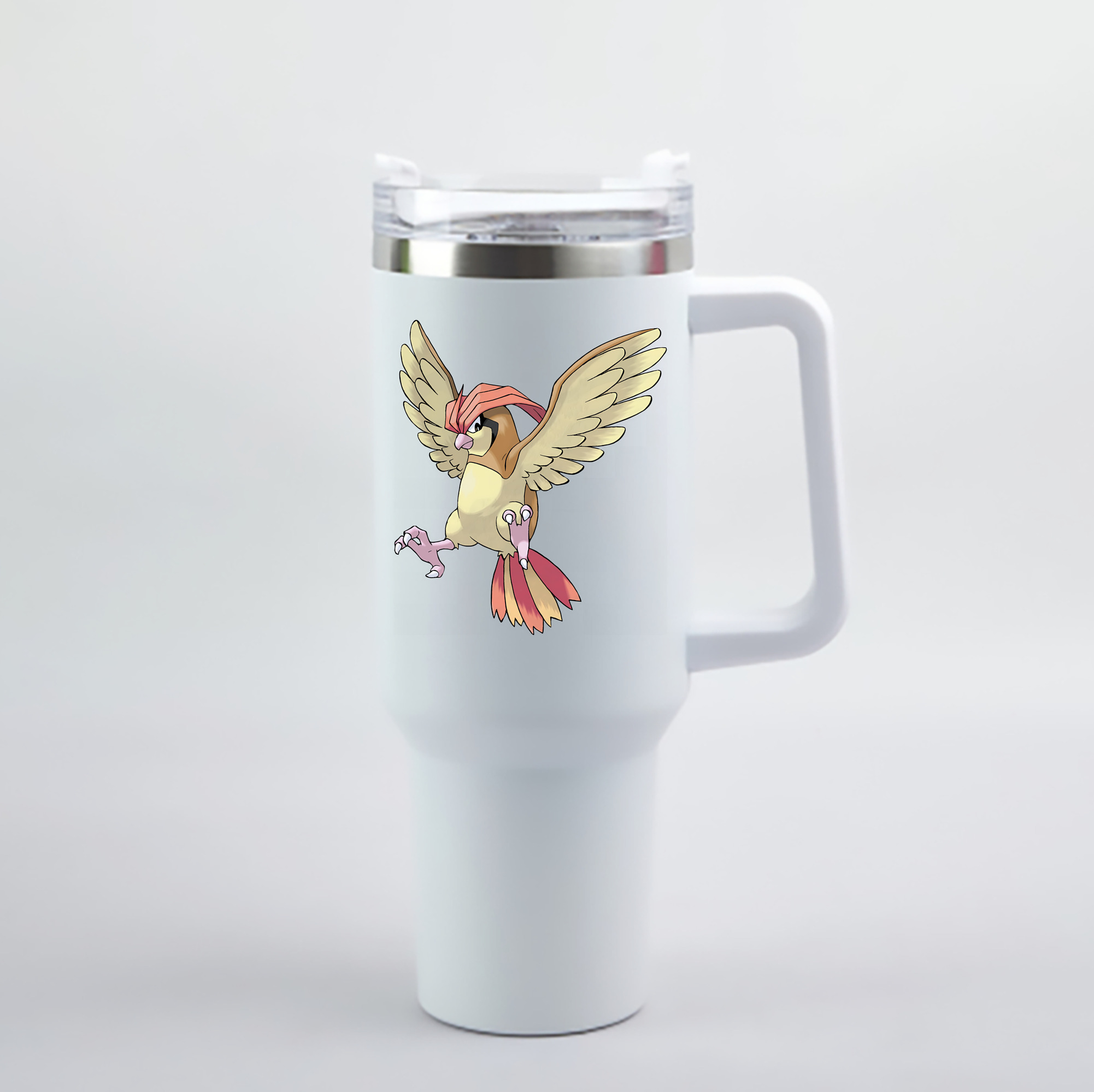 （画像用） ポケットモンスター Pokémon 1200mL車用タンブラー - クリスタルステッカー（プラスチックストロー付き）