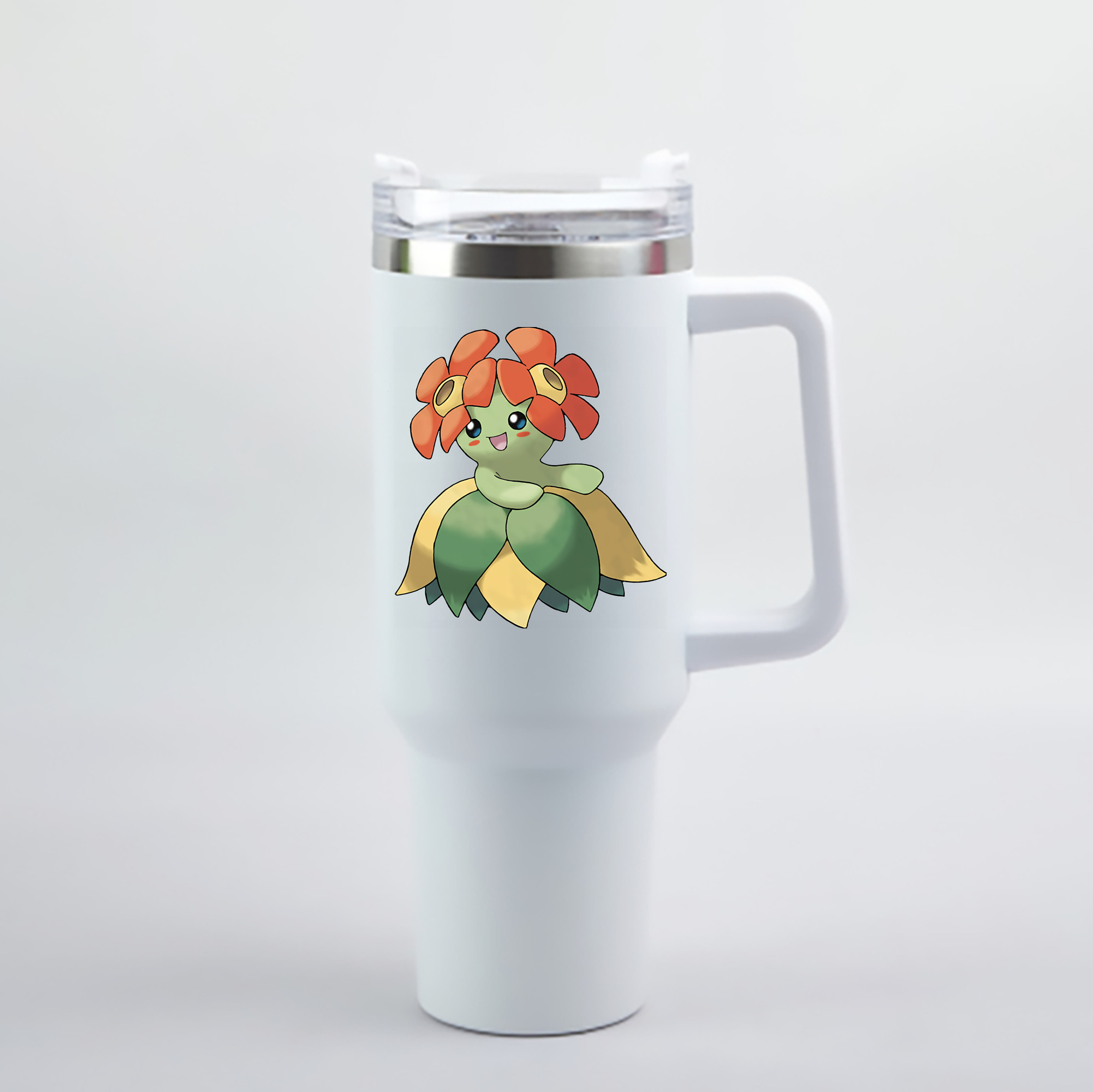 （画像用） ポケットモンスター Pokémon 1200mL車用タンブラー - クリスタルステッカー（プラスチックストロー付き）