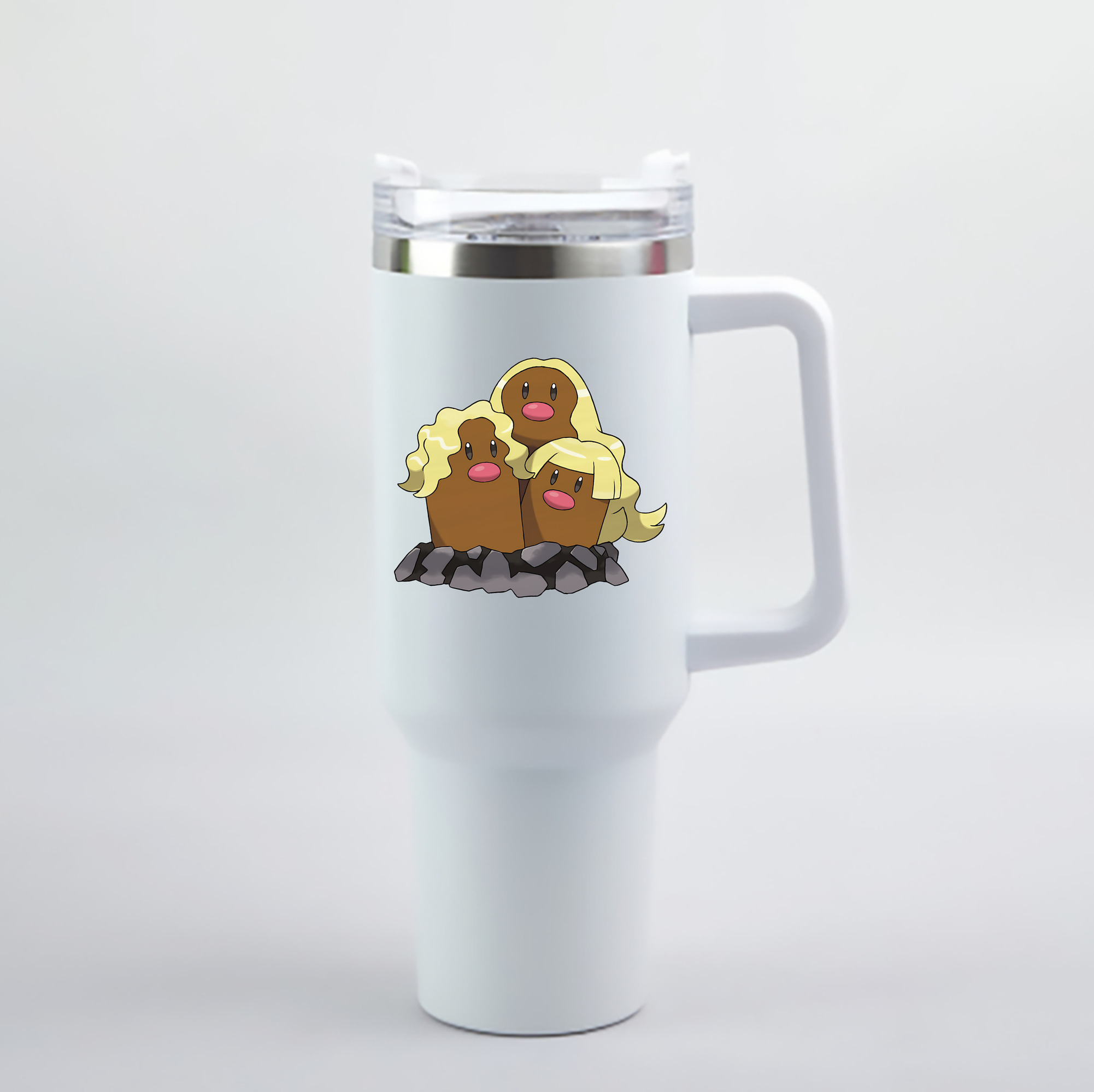 （画像用） ポケットモンスター Pokémon 1200mL車用タンブラー - クリスタルステッカー（プラスチックストロー付き）