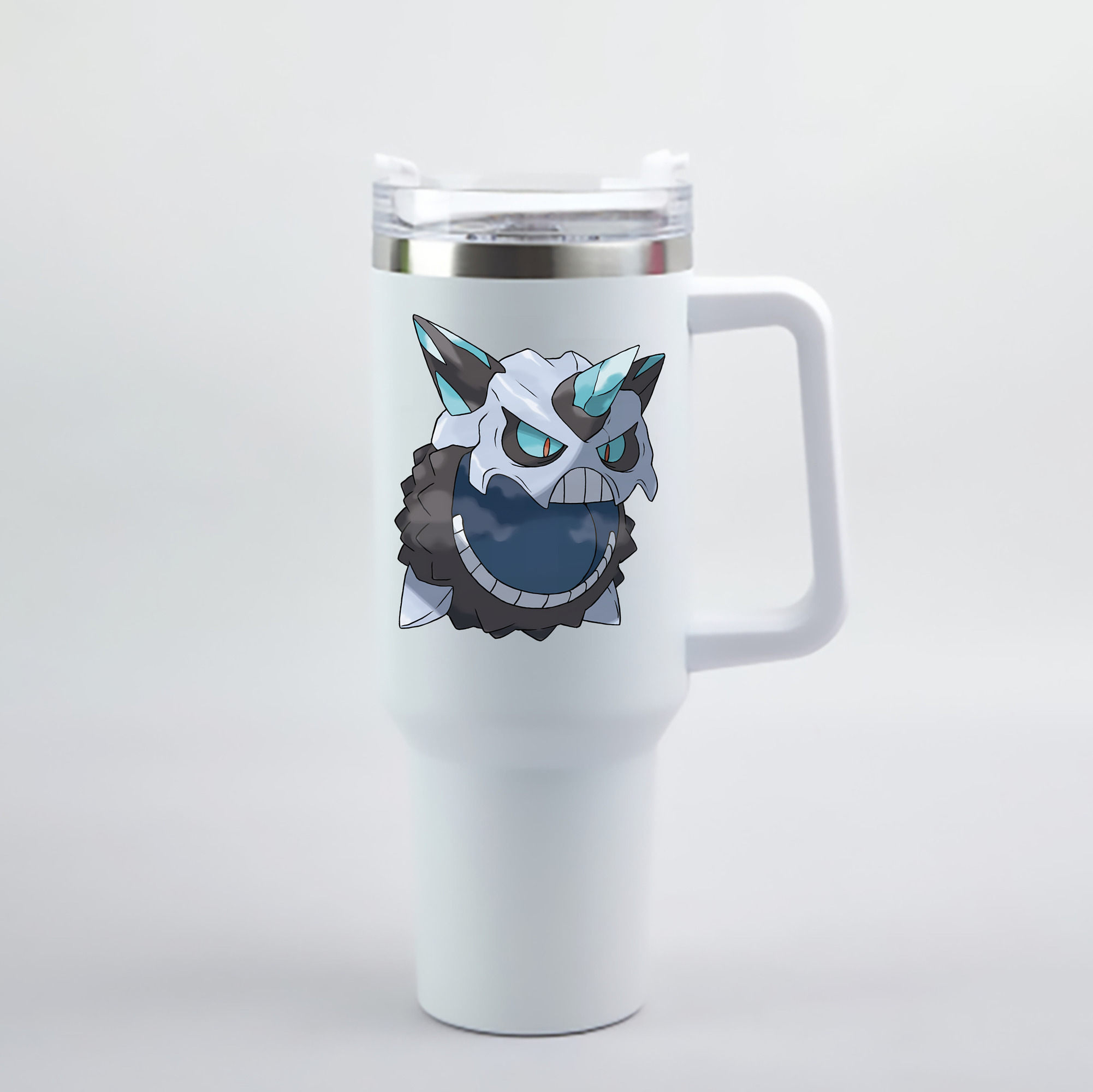 （画像用） ポケットモンスター Pokémon 1200mL車用タンブラー - クリスタルステッカー（プラスチックストロー付き）