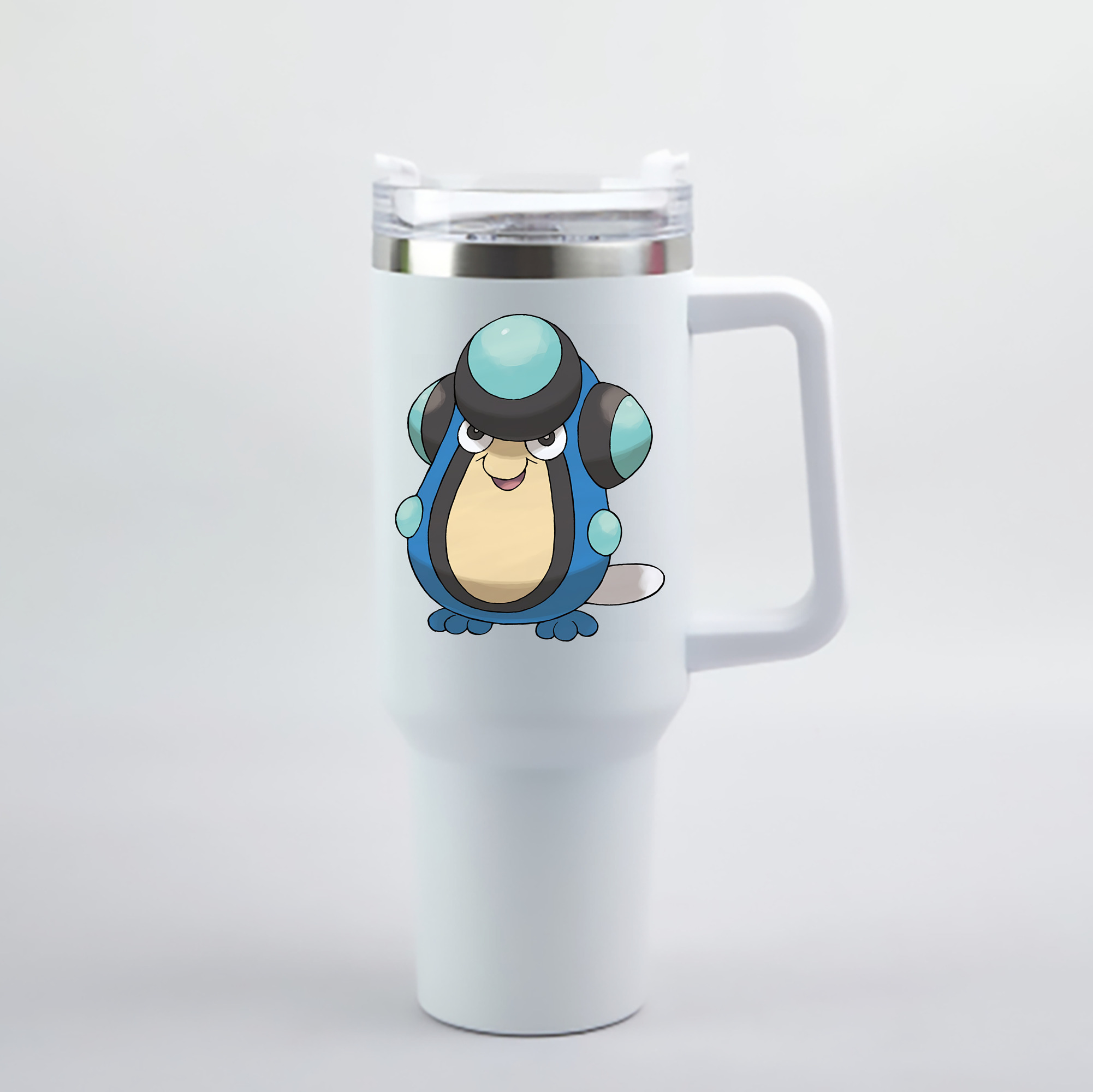 （画像用） ポケットモンスター Pokémon 1200mL車用タンブラー - クリスタルステッカー（プラスチックストロー付き）