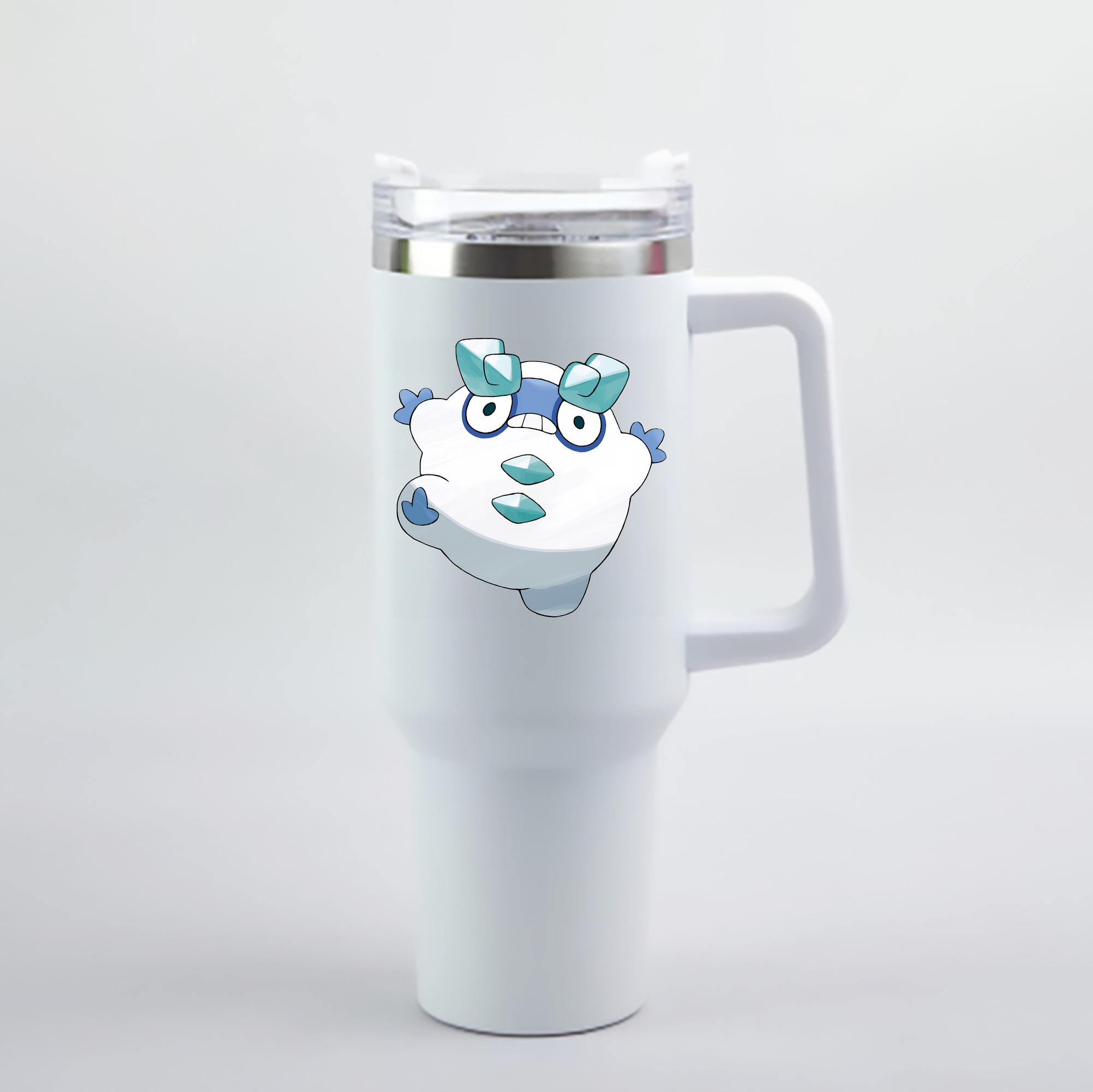 （画像用） ポケットモンスター Pokémon 1200mL車用タンブラー - クリスタルステッカー（プラスチックストロー付き）
