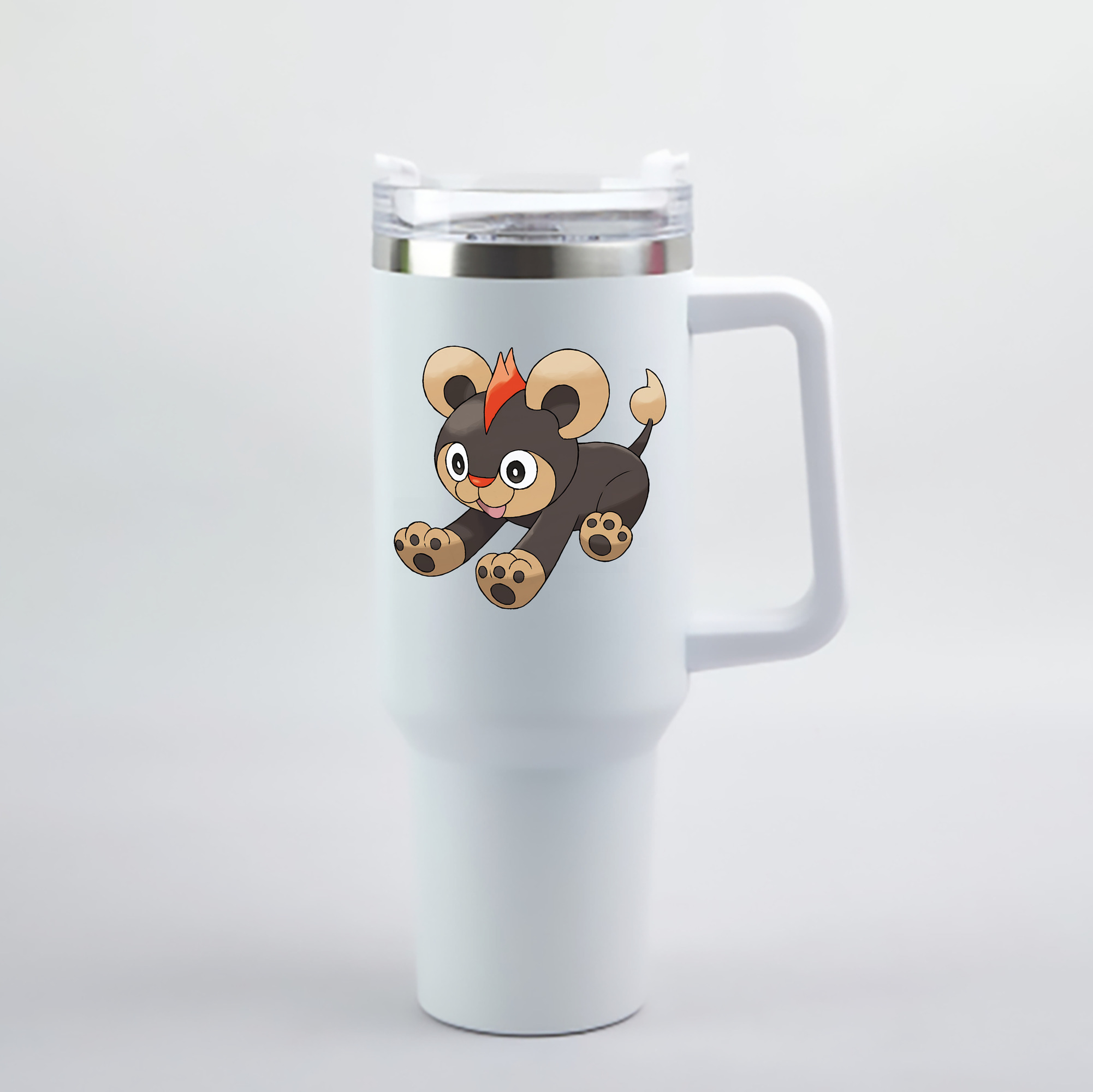 （画像用） ポケットモンスター Pokémon 1200mL車用タンブラー - クリスタルステッカー（プラスチックストロー付き）