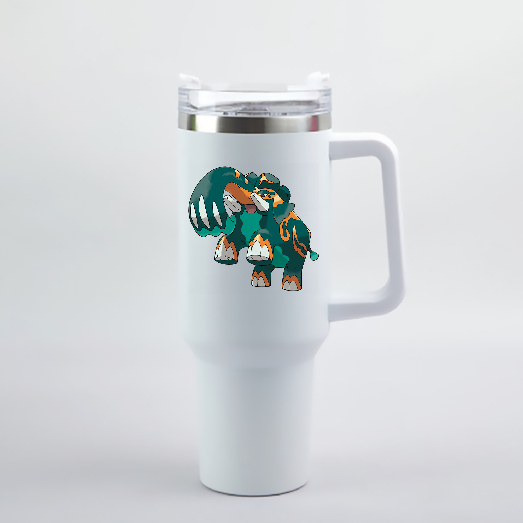 （画像用） ポケットモンスター Pokémon 1200mL車用タンブラー - クリスタルステッカー（プラスチックストロー付き）
