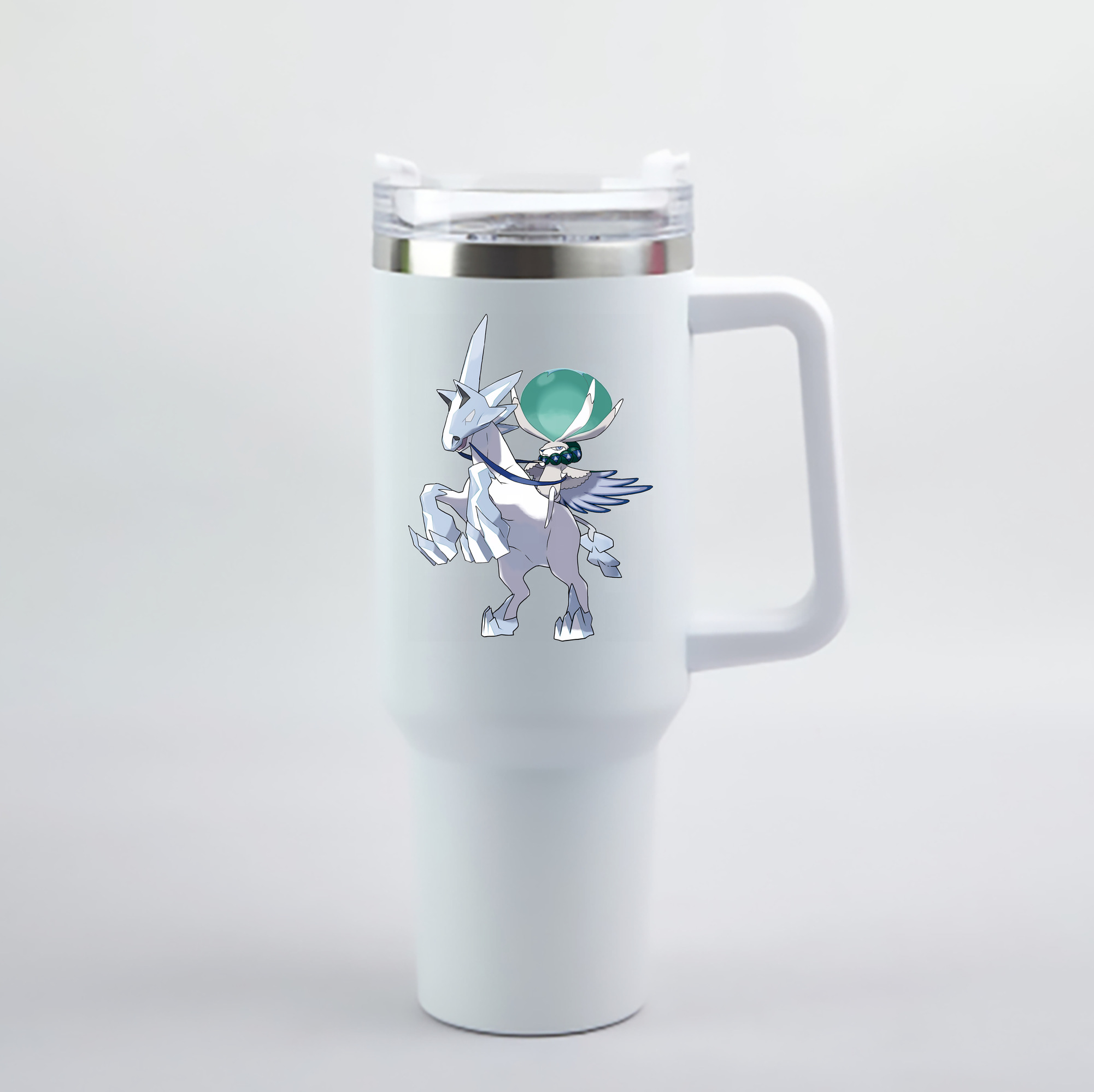（画像用） ポケットモンスター Pokémon 1200mL車用タンブラー - クリスタルステッカー（プラスチックストロー付き）