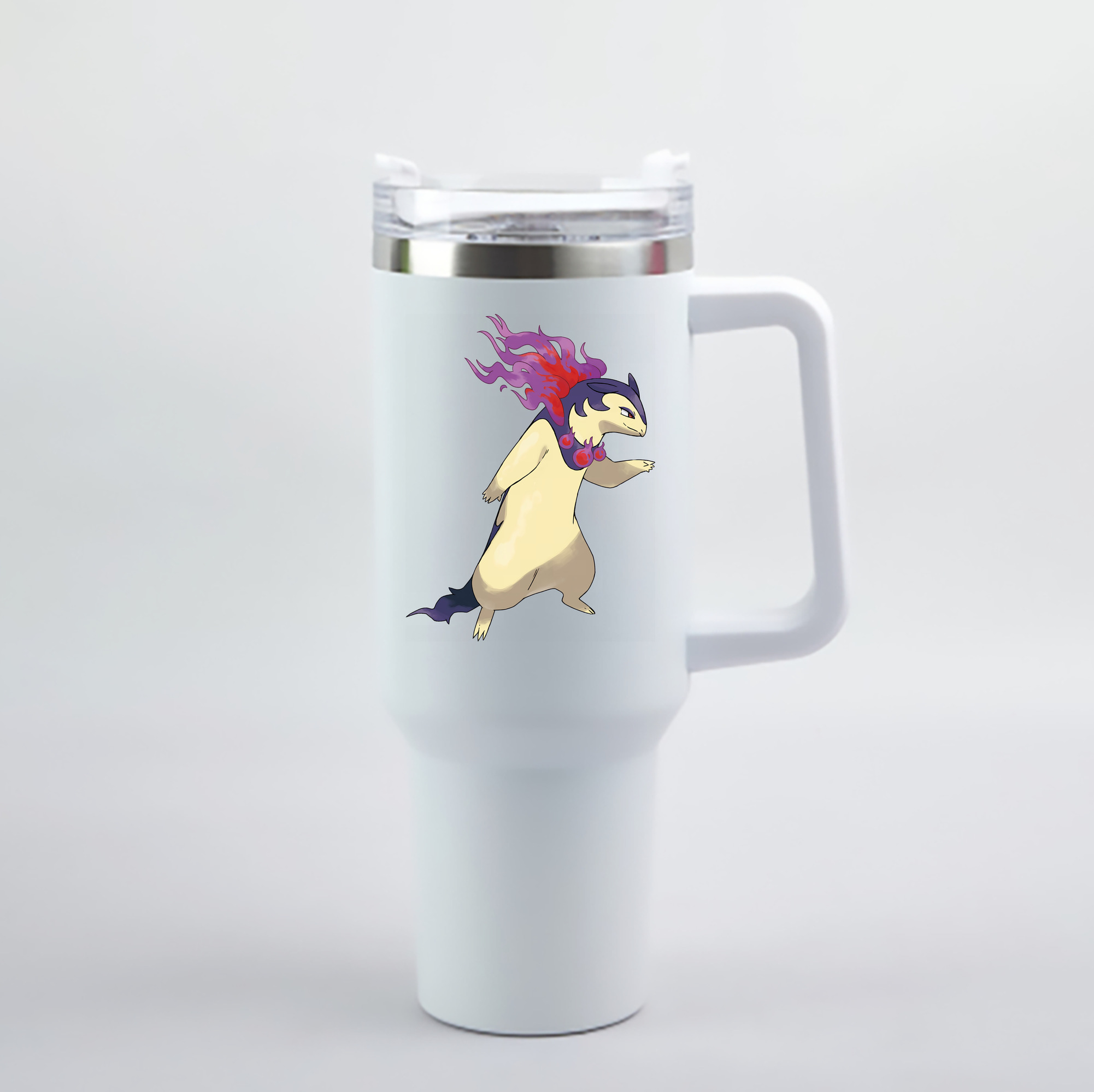 （画像用） ポケットモンスター Pokémon 1200mL車用タンブラー - クリスタルステッカー（プラスチックストロー付き）