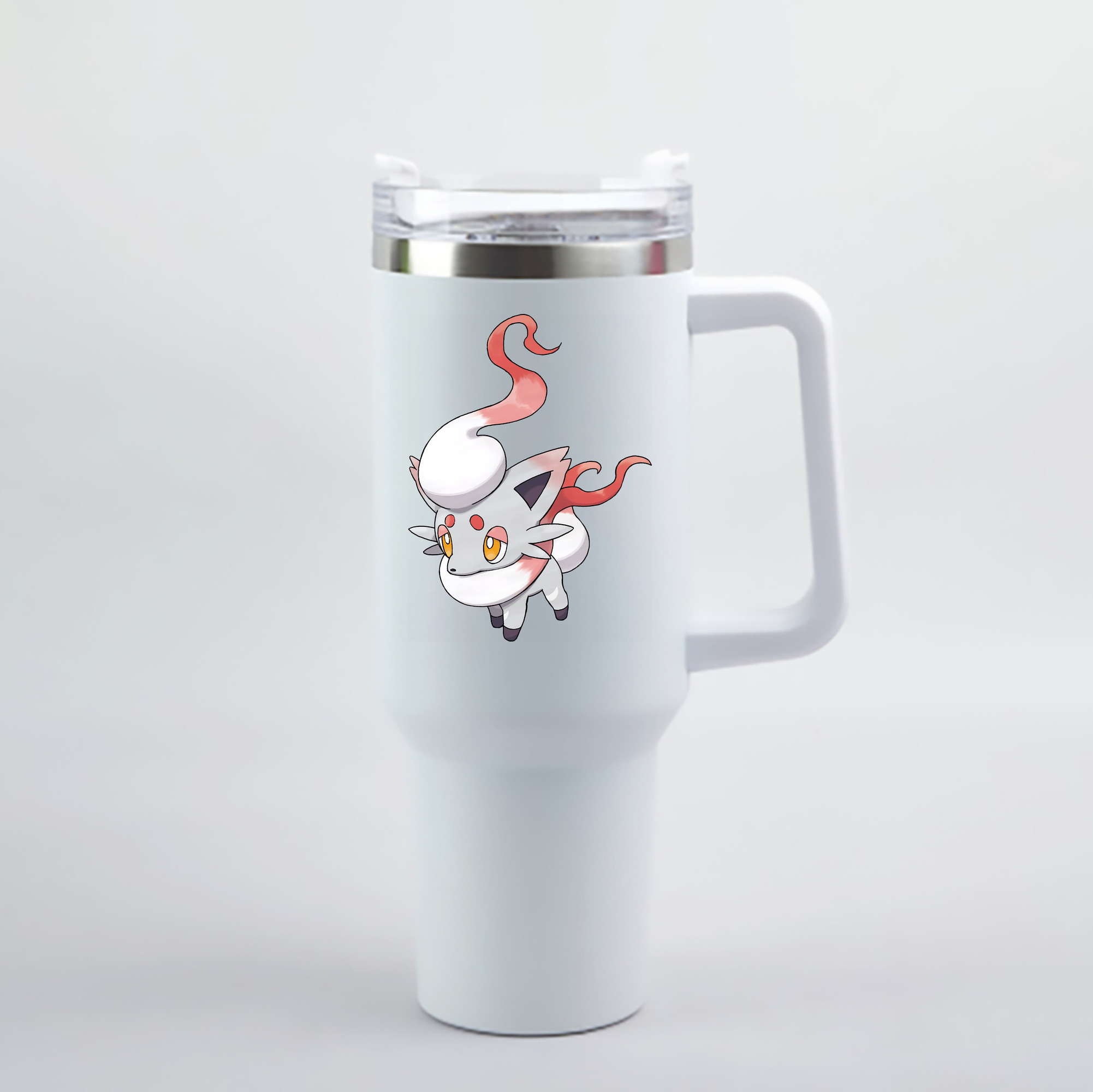 （画像用） ポケットモンスター Pokémon 1200mL車用タンブラー - クリスタルステッカー（プラスチックストロー付き）