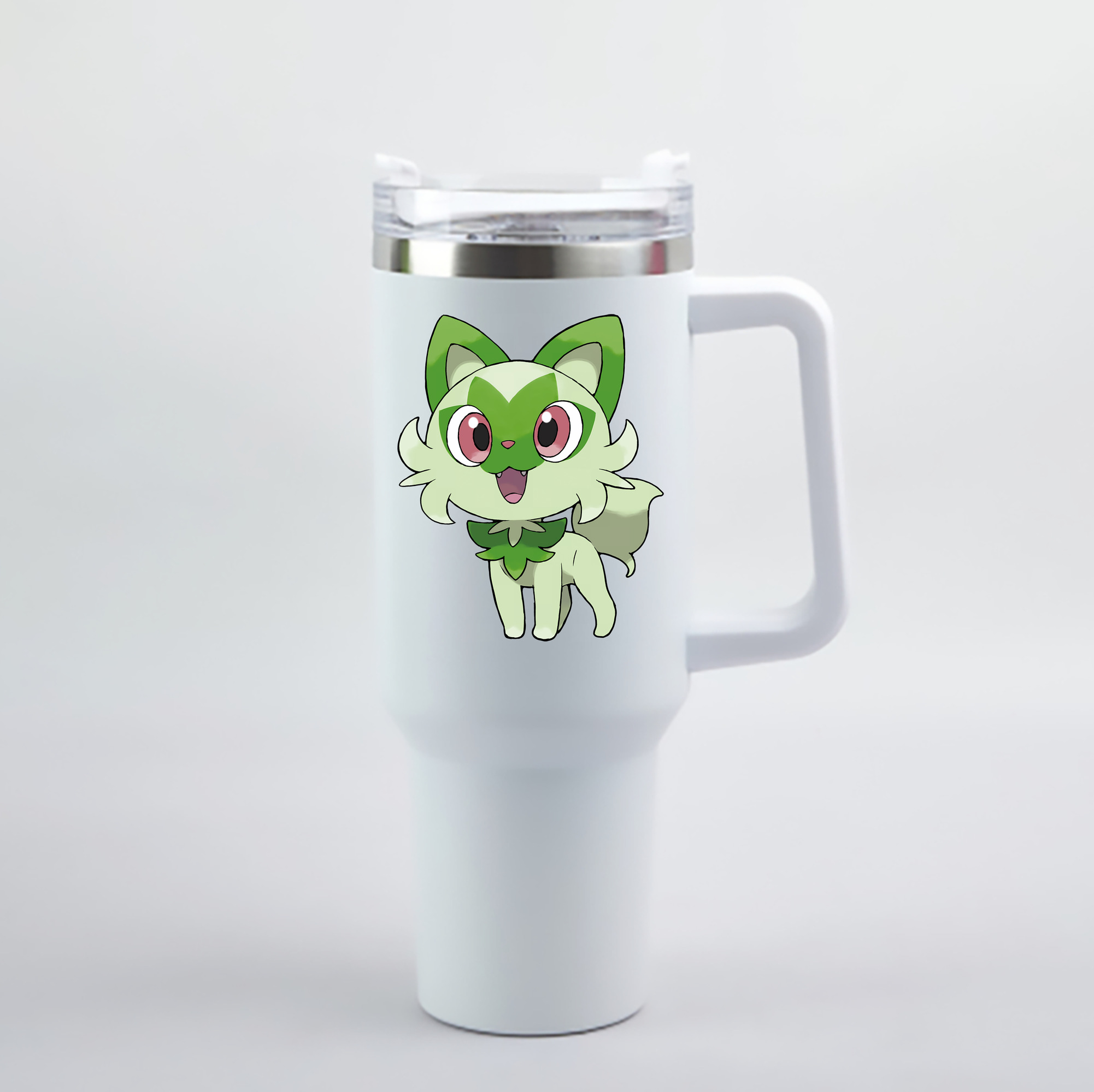 （画像用） ポケットモンスター Pokémon 1200mL車用タンブラー - クリスタルステッカー（プラスチックストロー付き）