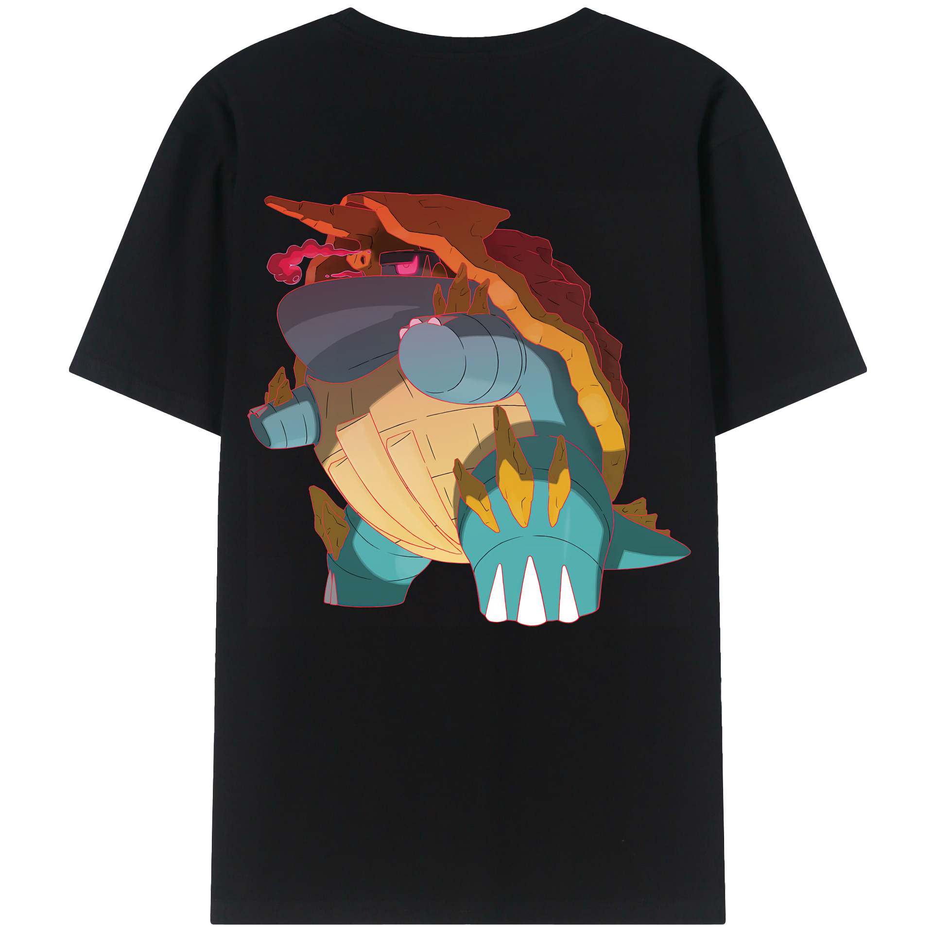 （画像用） ポケットモンスター Pokémon 綿100％半袖Tシャツ（背面プリント）